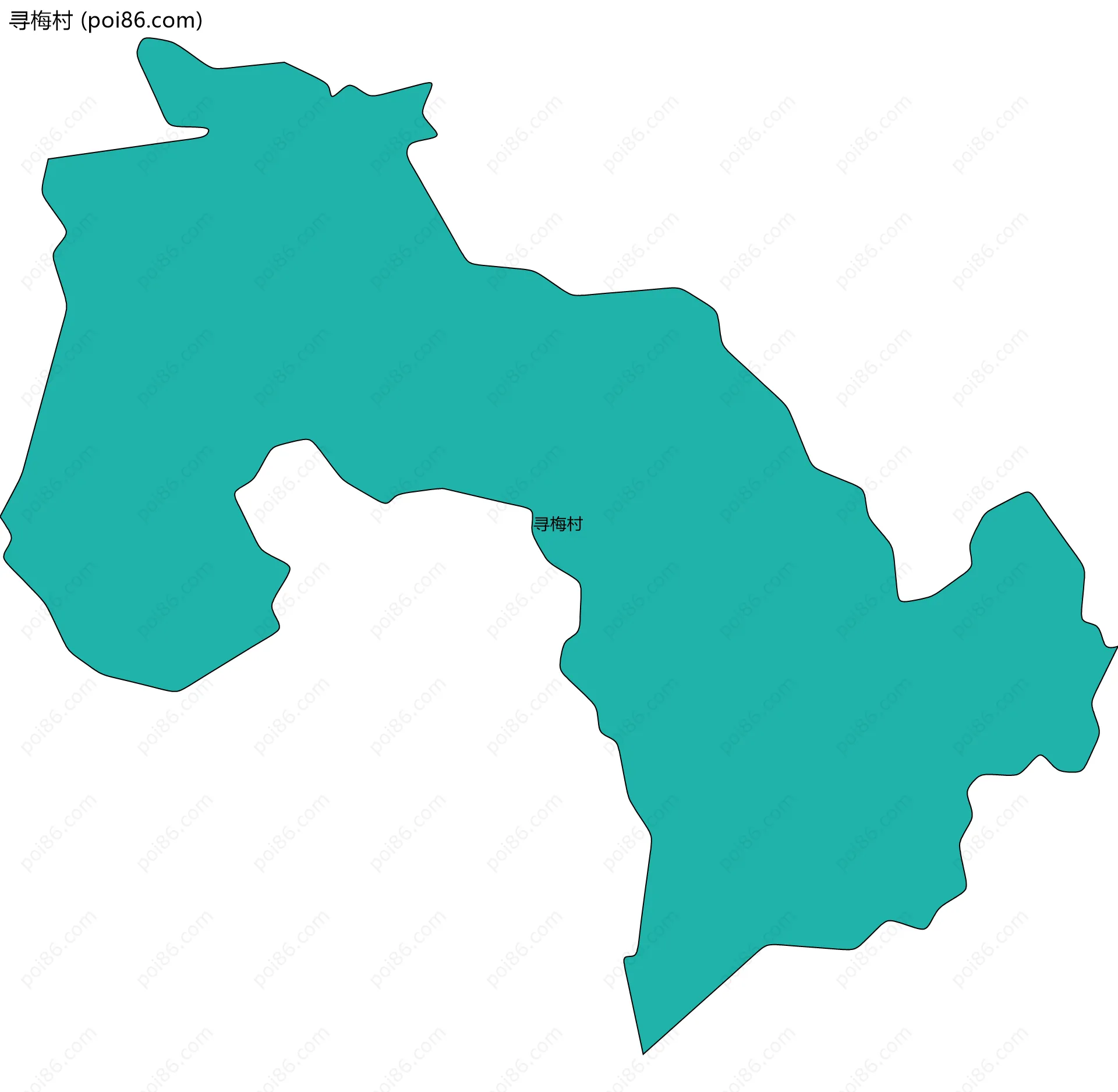 寻梅村边界地图