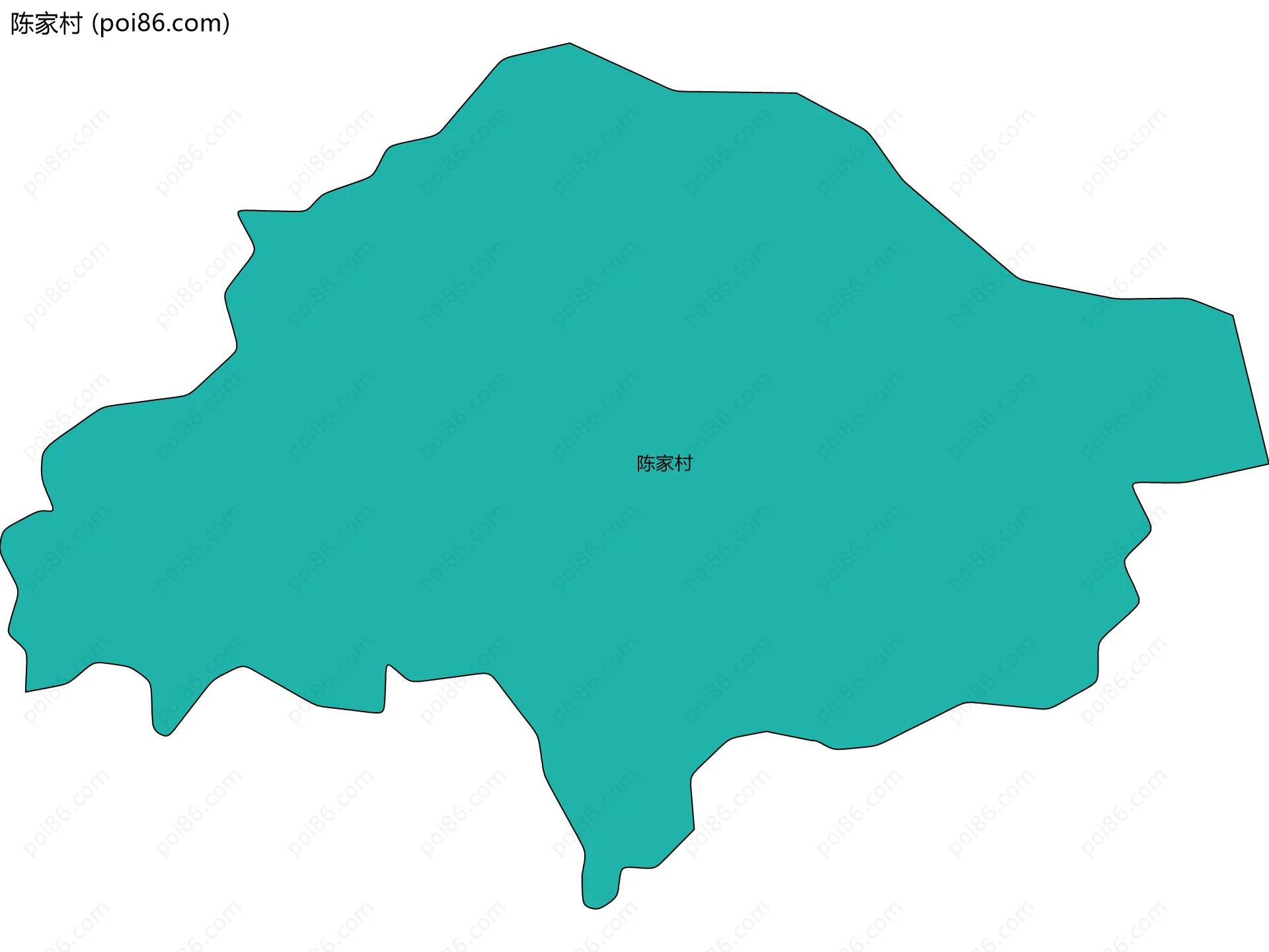陈家村边界地图