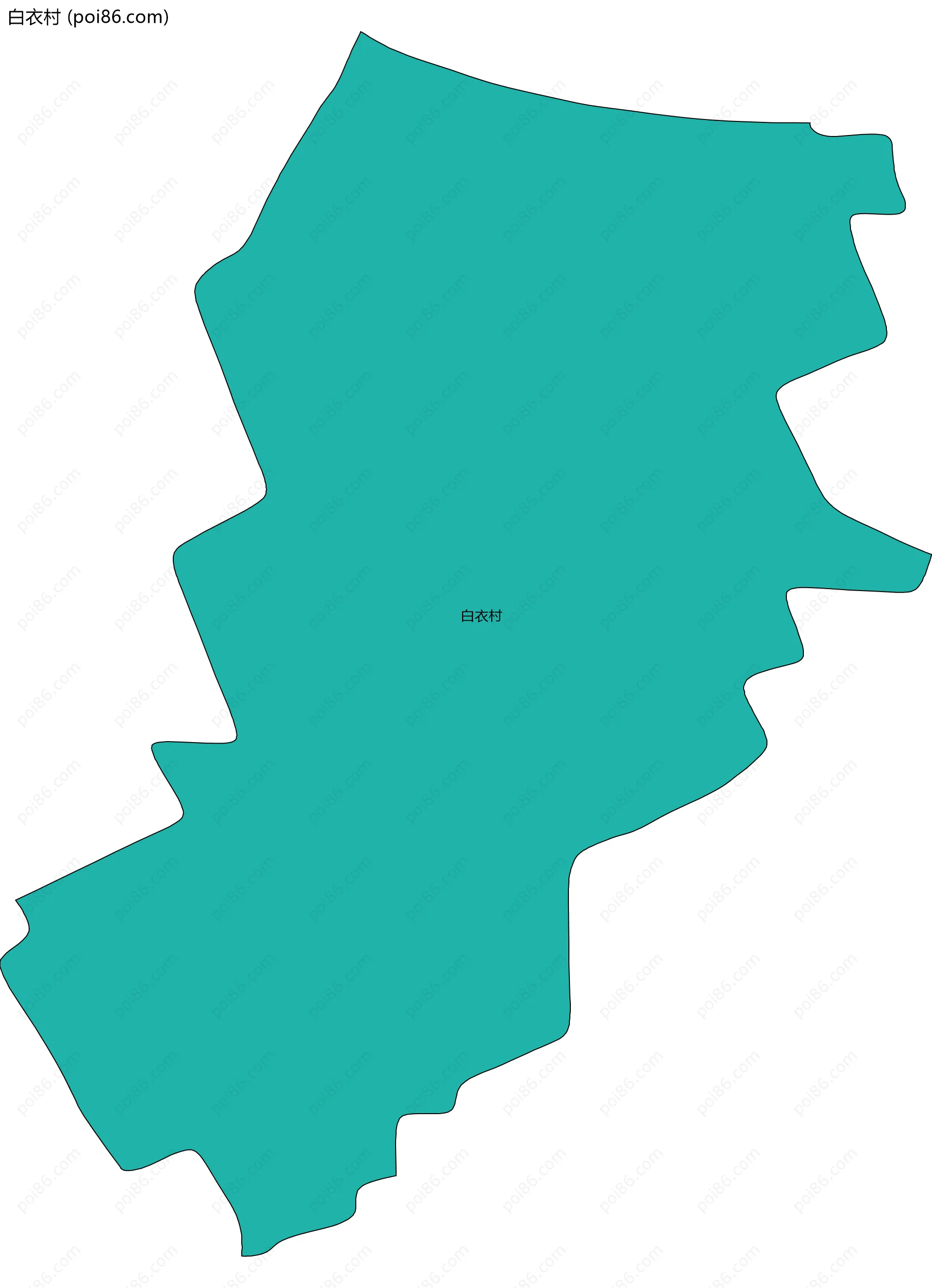 白衣村边界地图