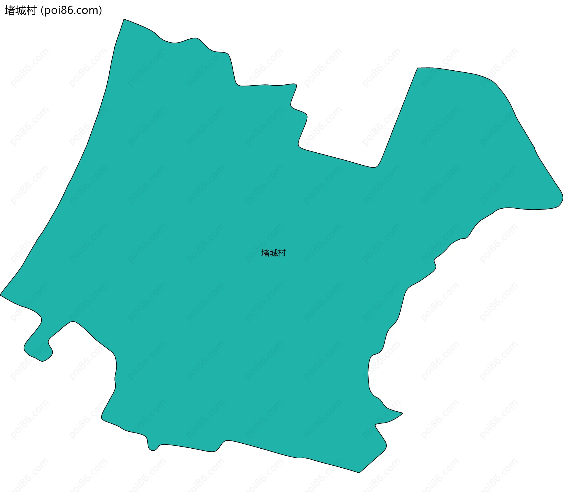 堵城村边界地图