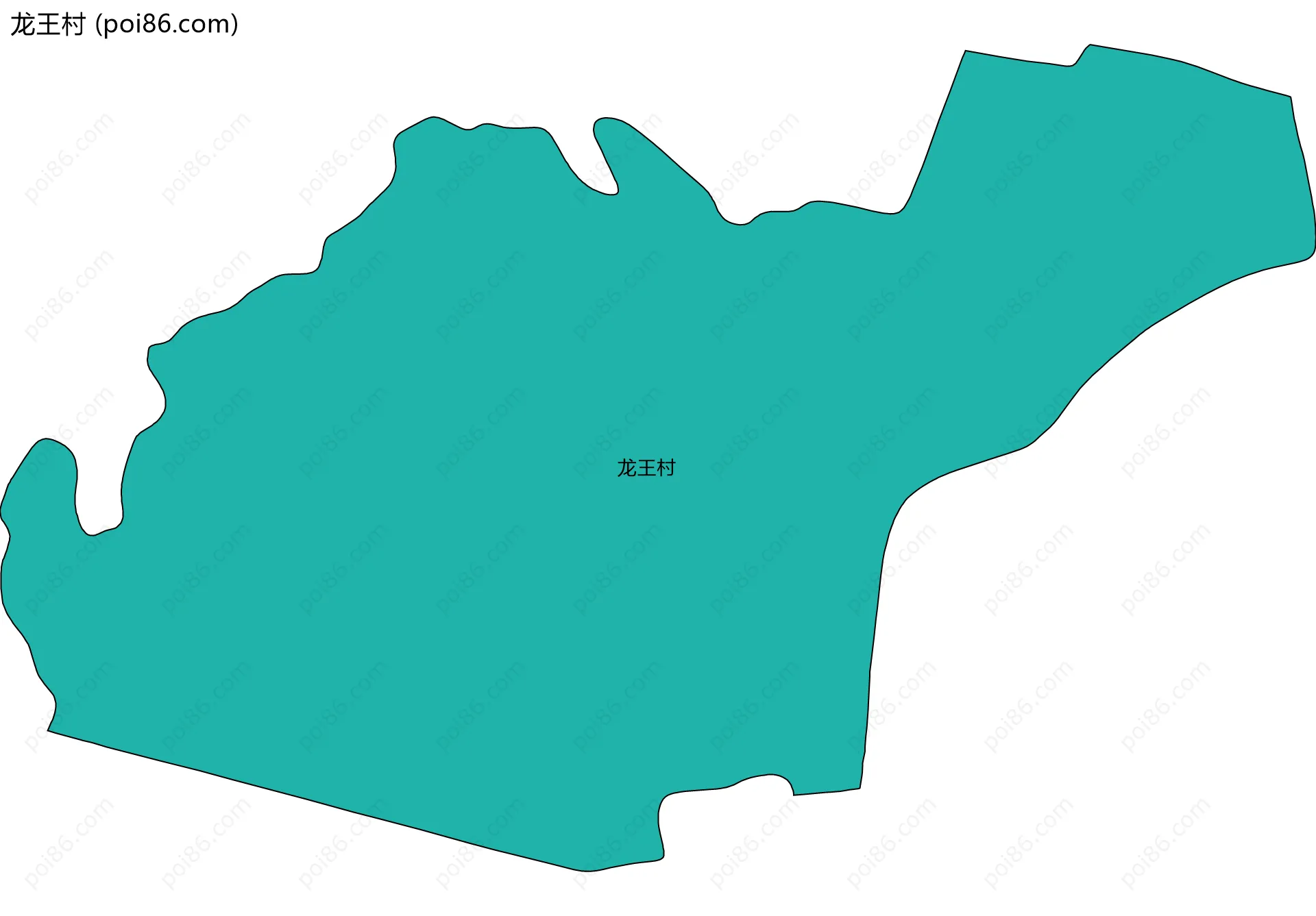 龙王村边界地图