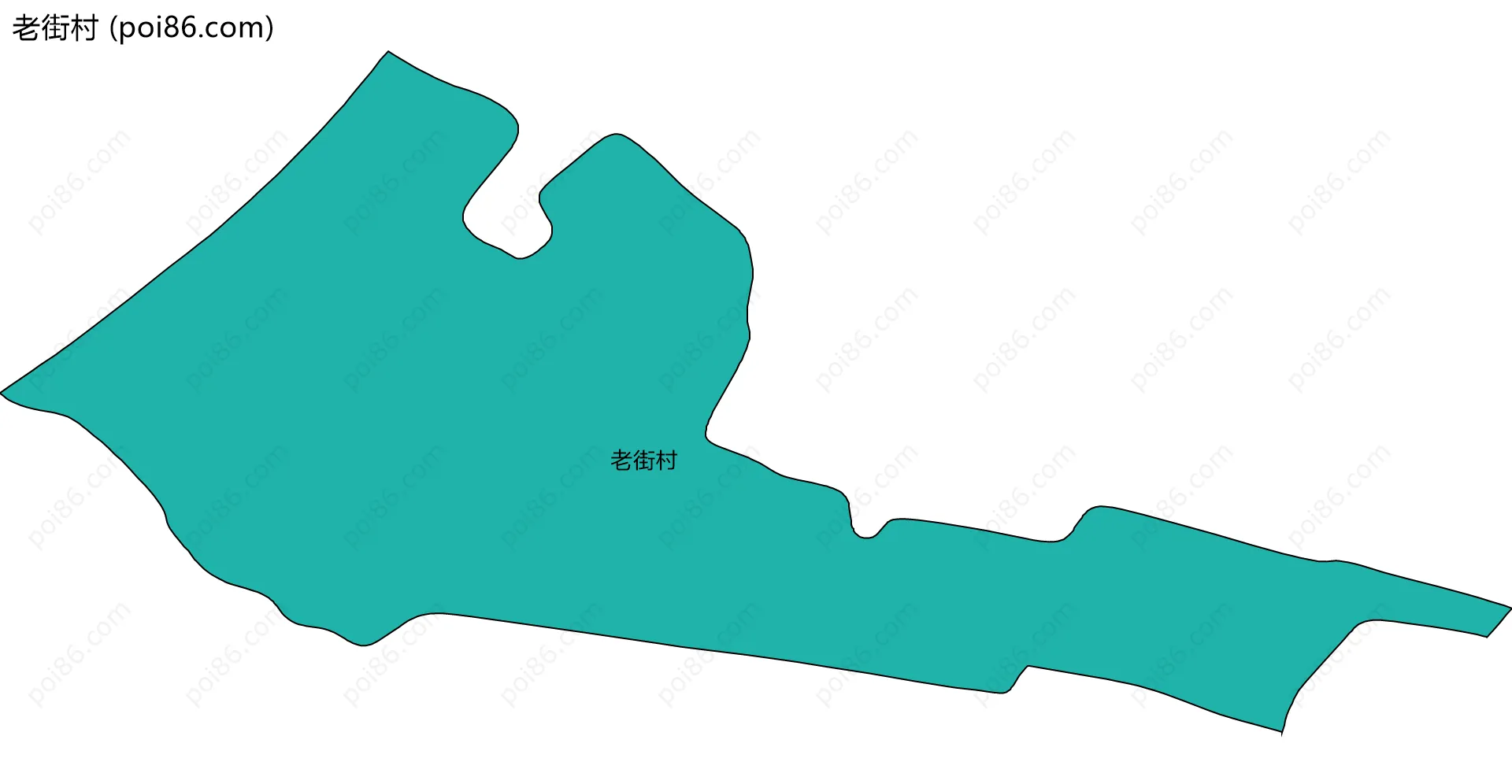 老街村边界地图