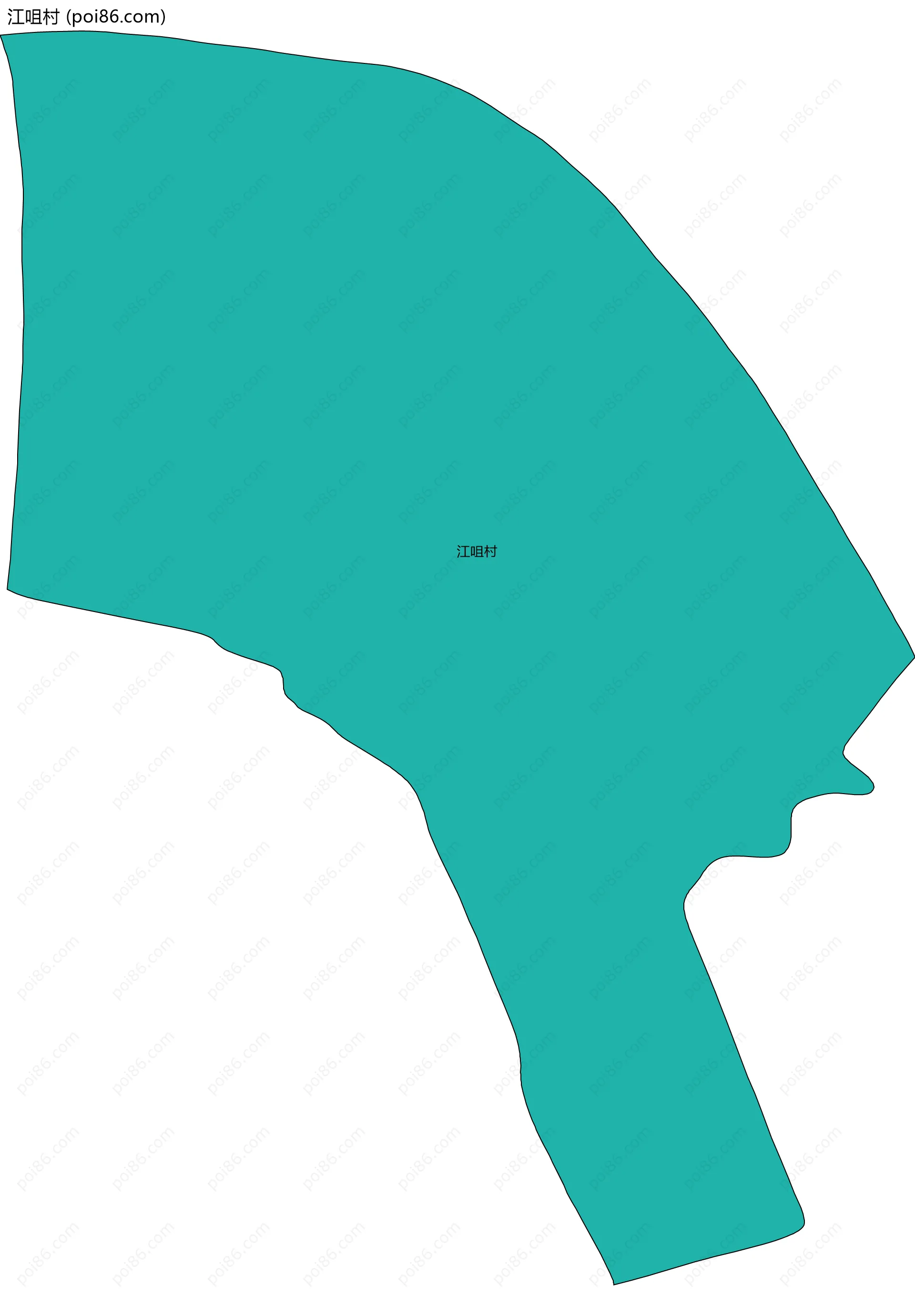 江咀村边界地图