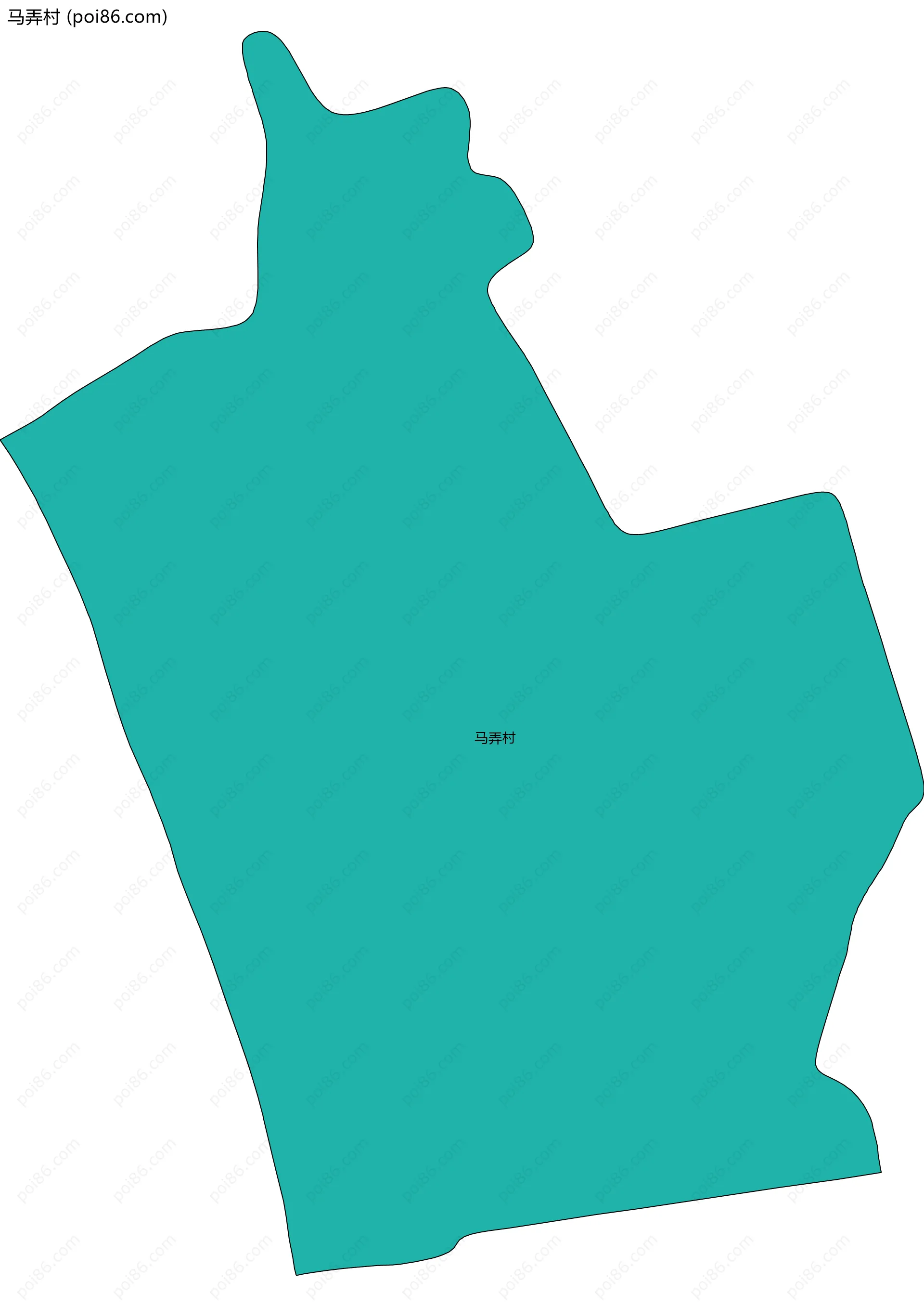 马弄村边界地图