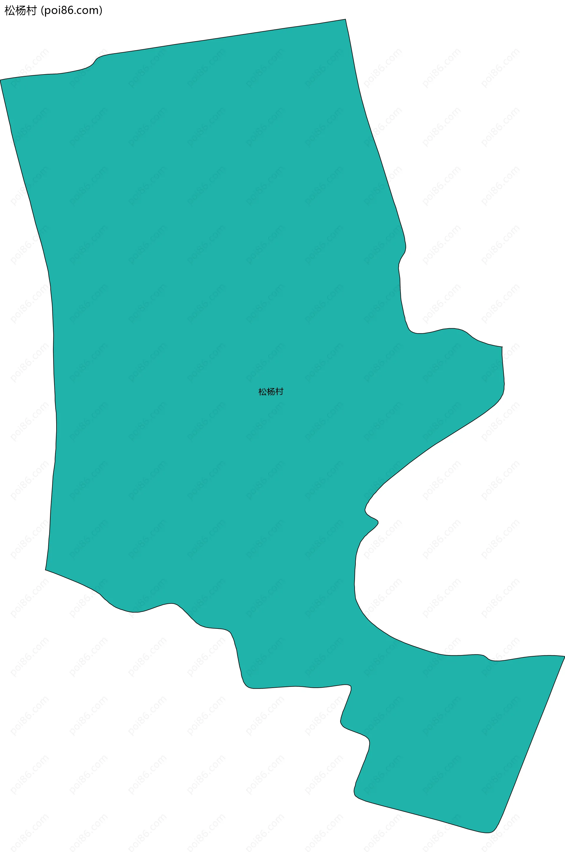 松杨村边界地图