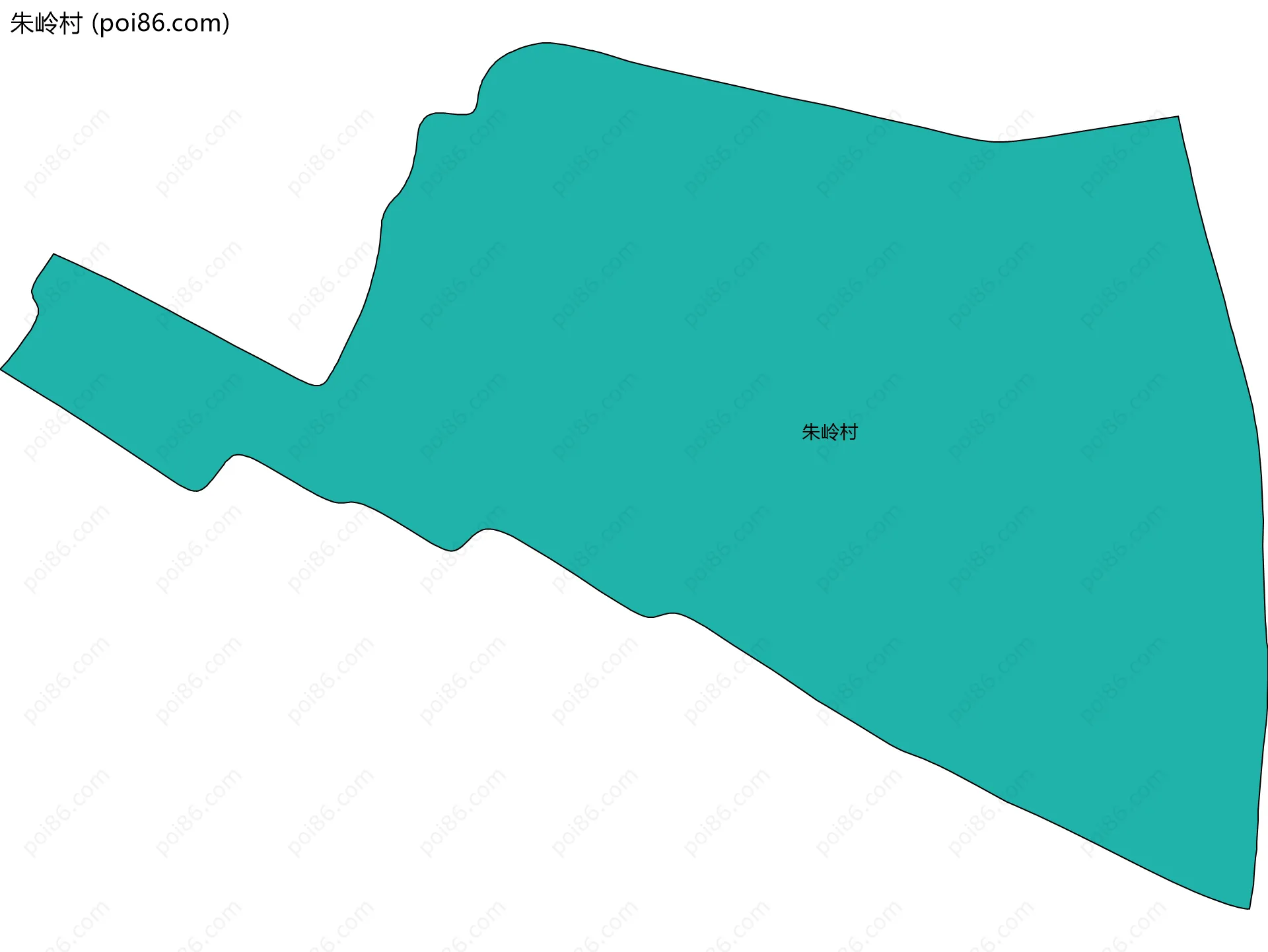 朱岭村边界地图