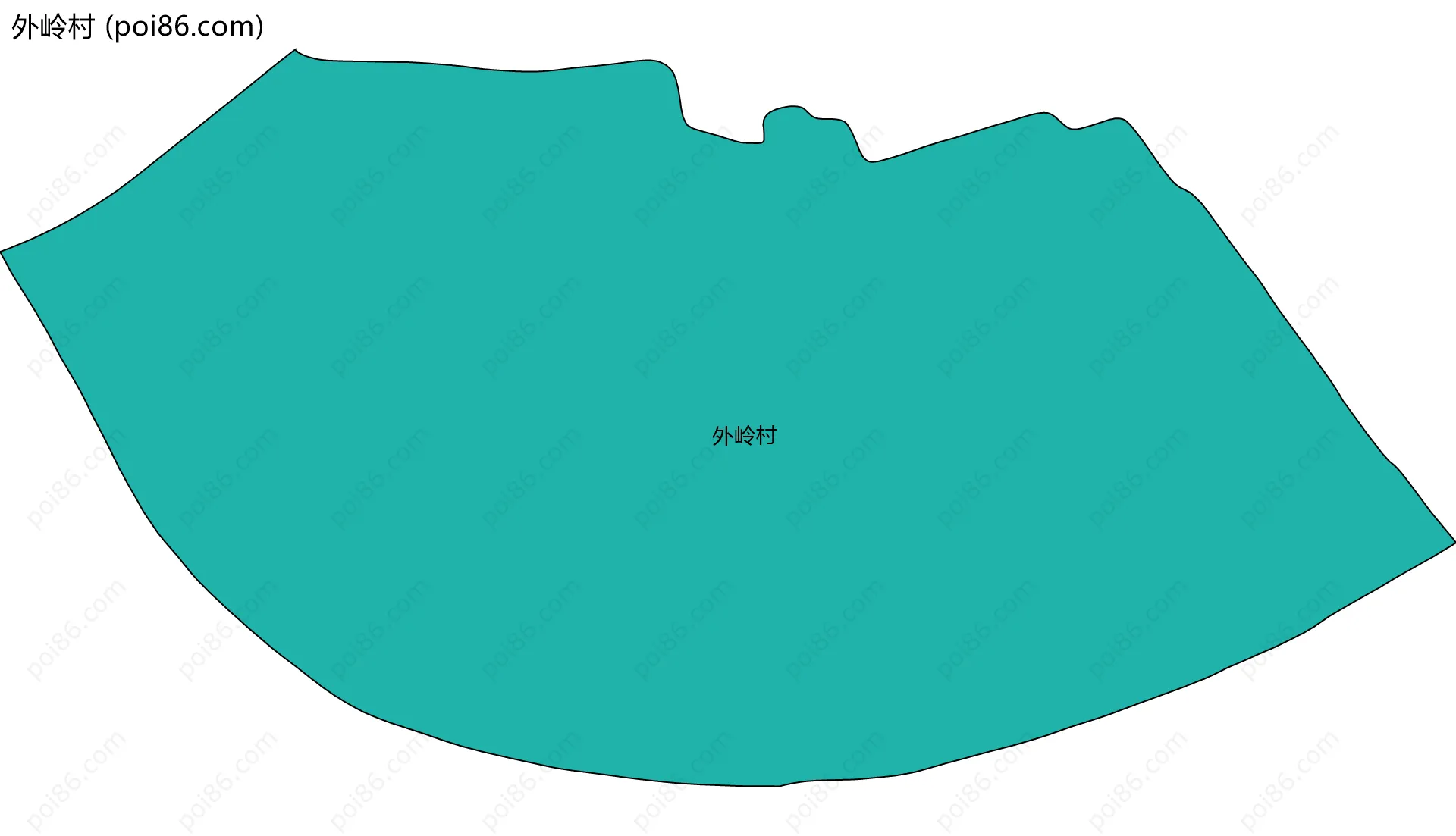 外岭村边界地图