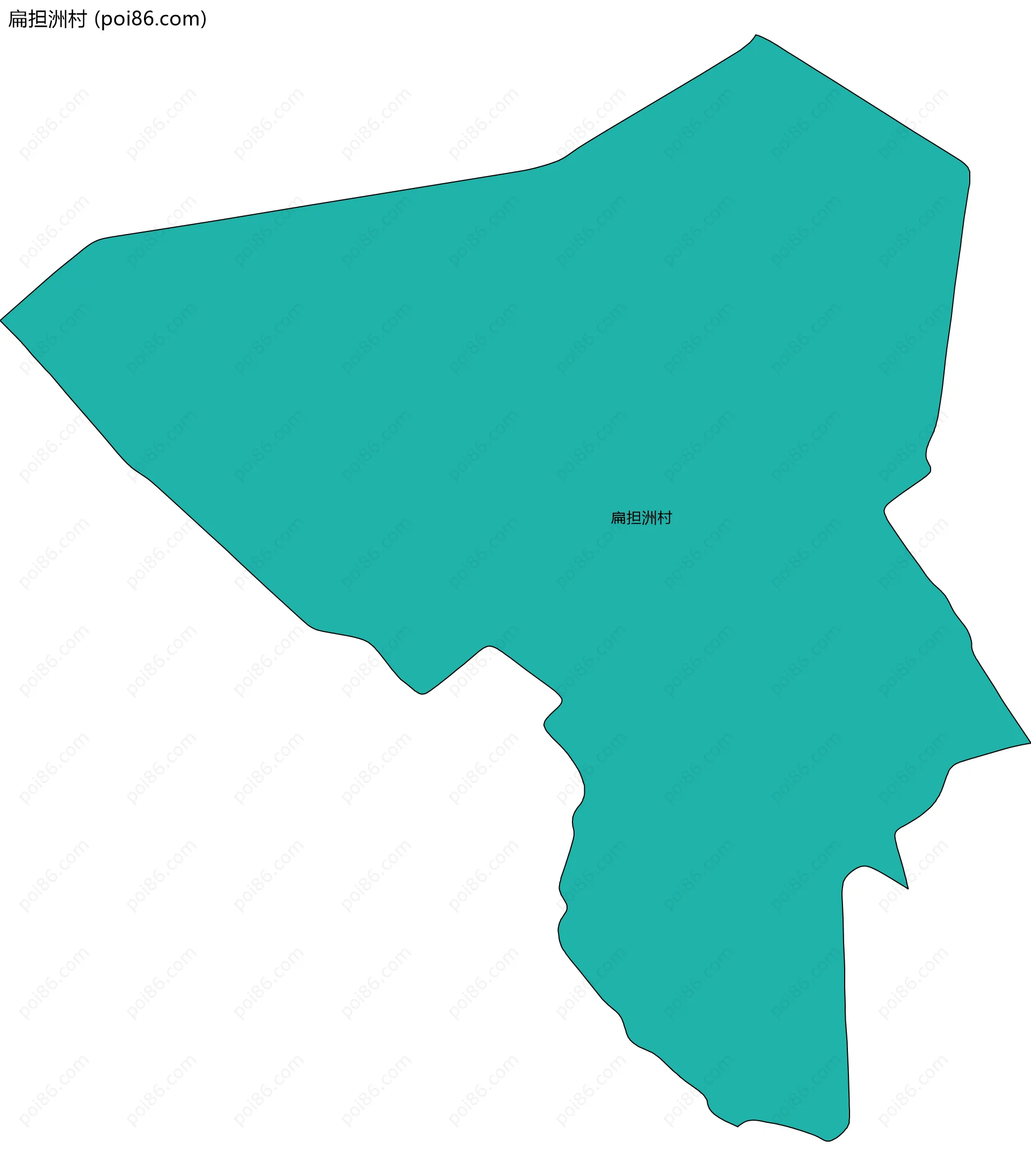 扁担洲村边界地图