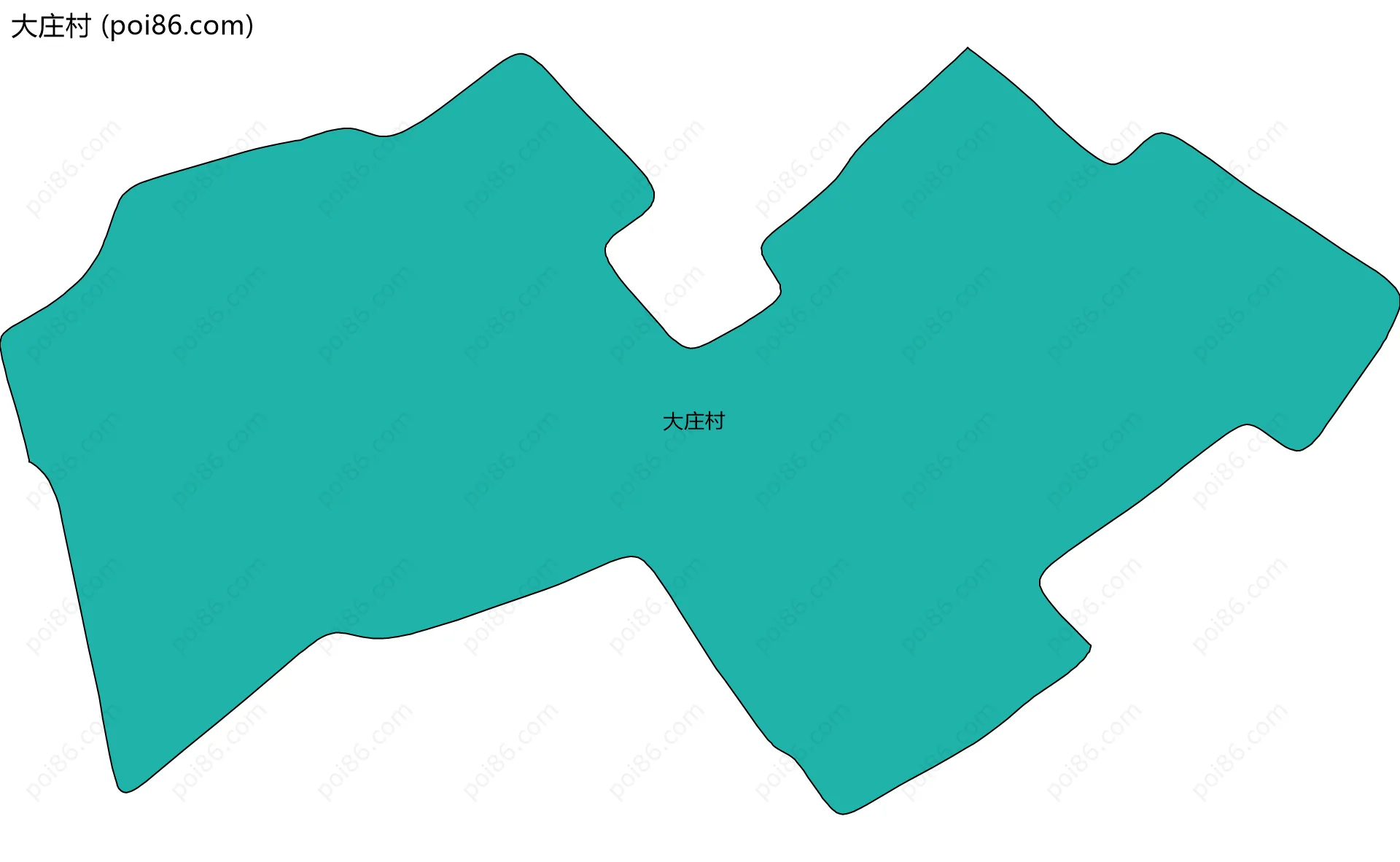 大庄村边界地图