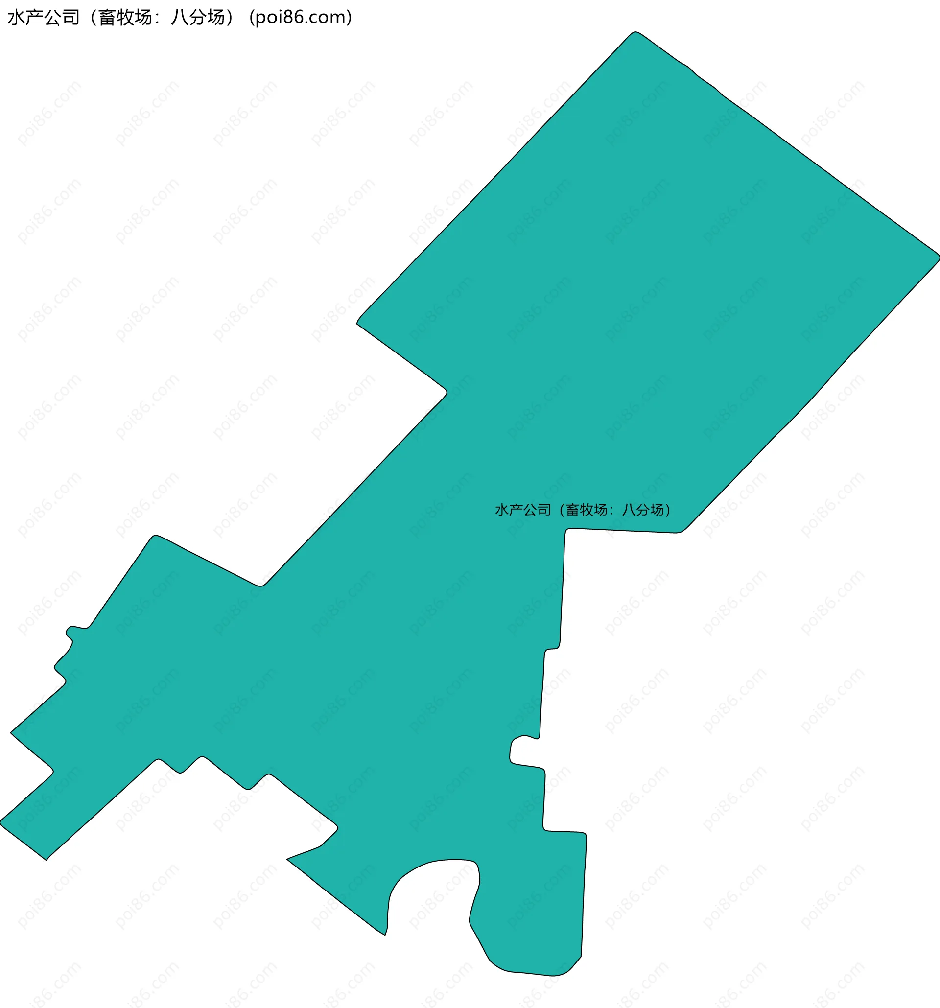 水产公司（畜牧场：八分场）边界地图