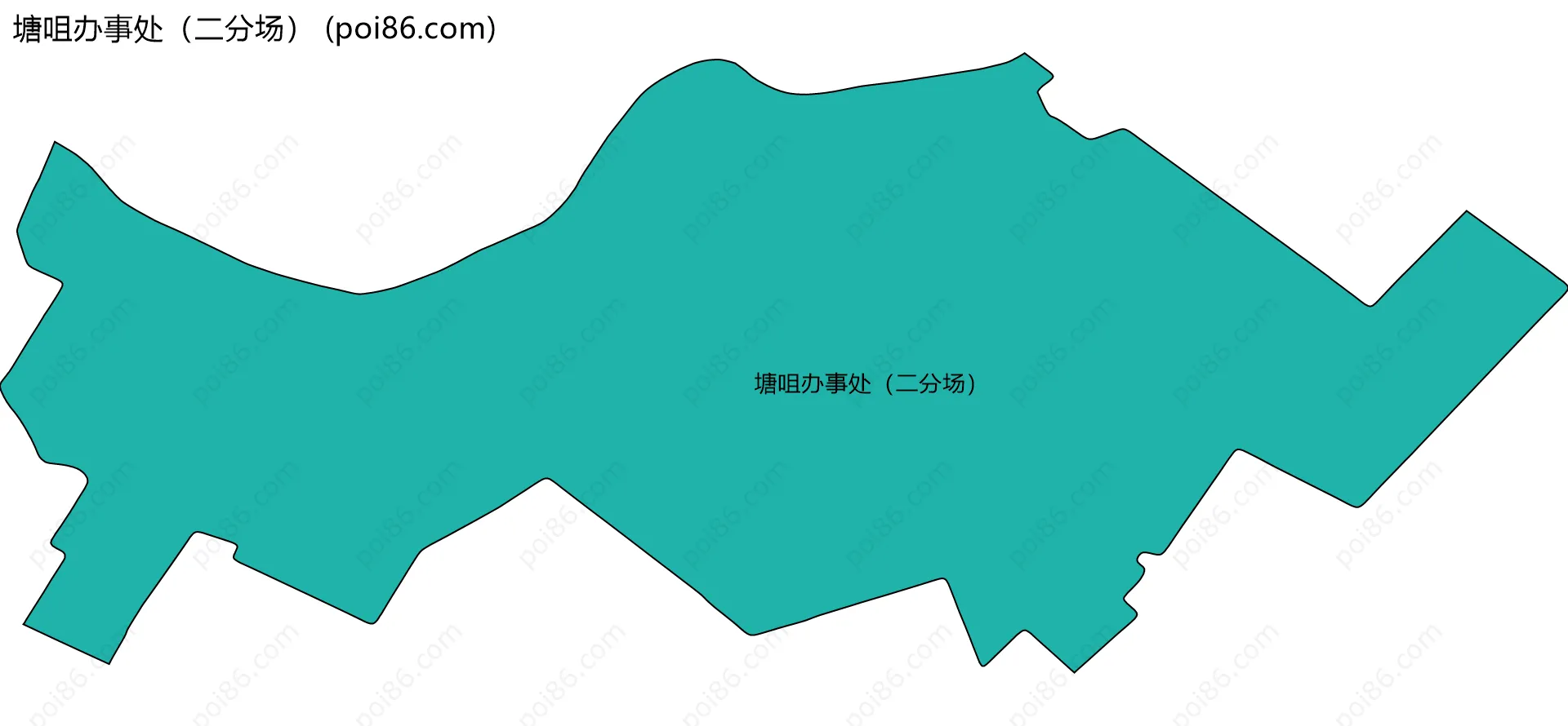 塘咀办事处（二分场）边界地图