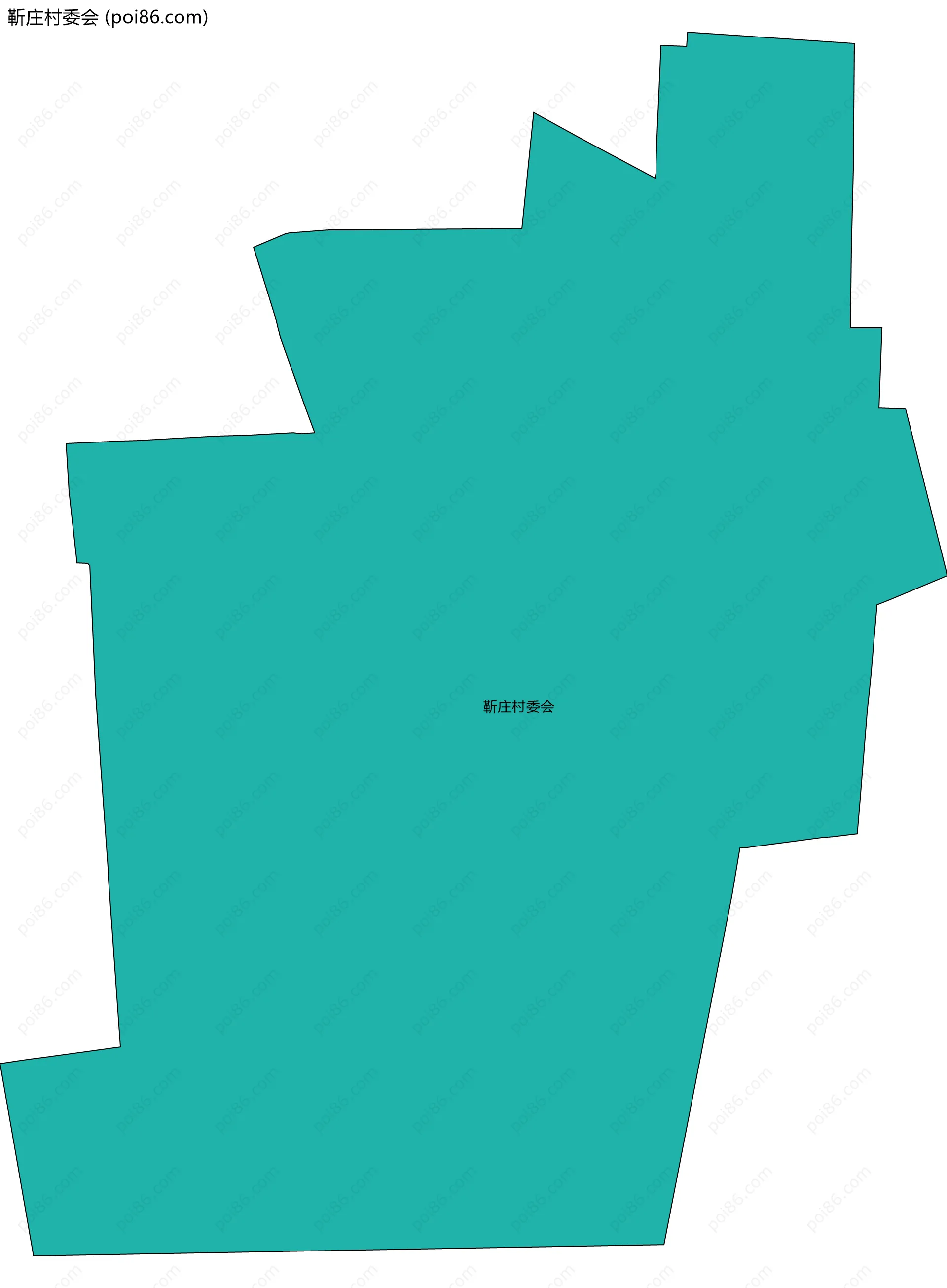 靳庄村委会边界地图