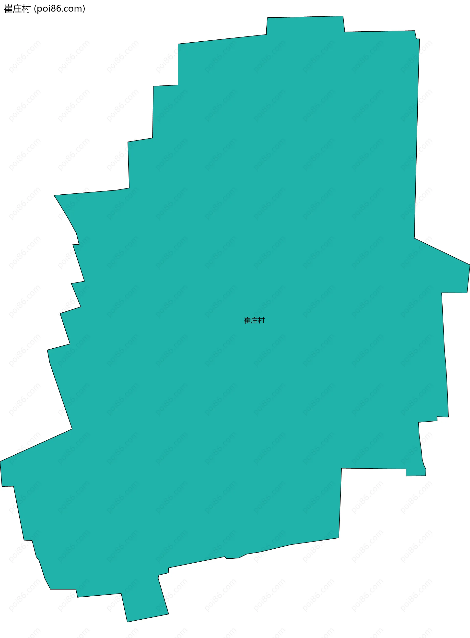 崔庄村边界地图