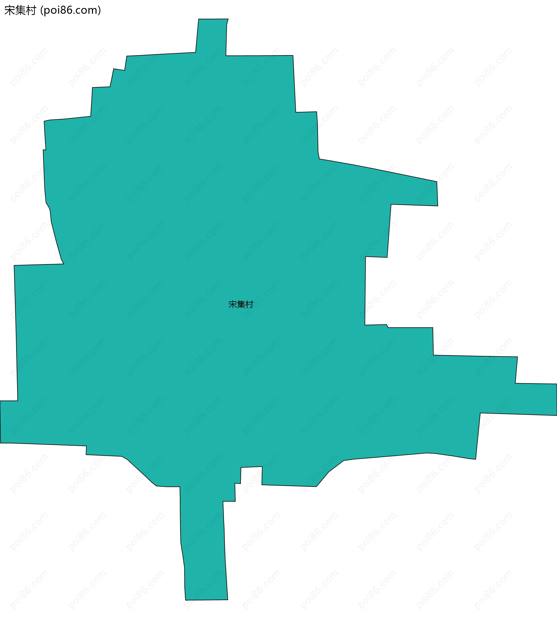 宋集村边界地图