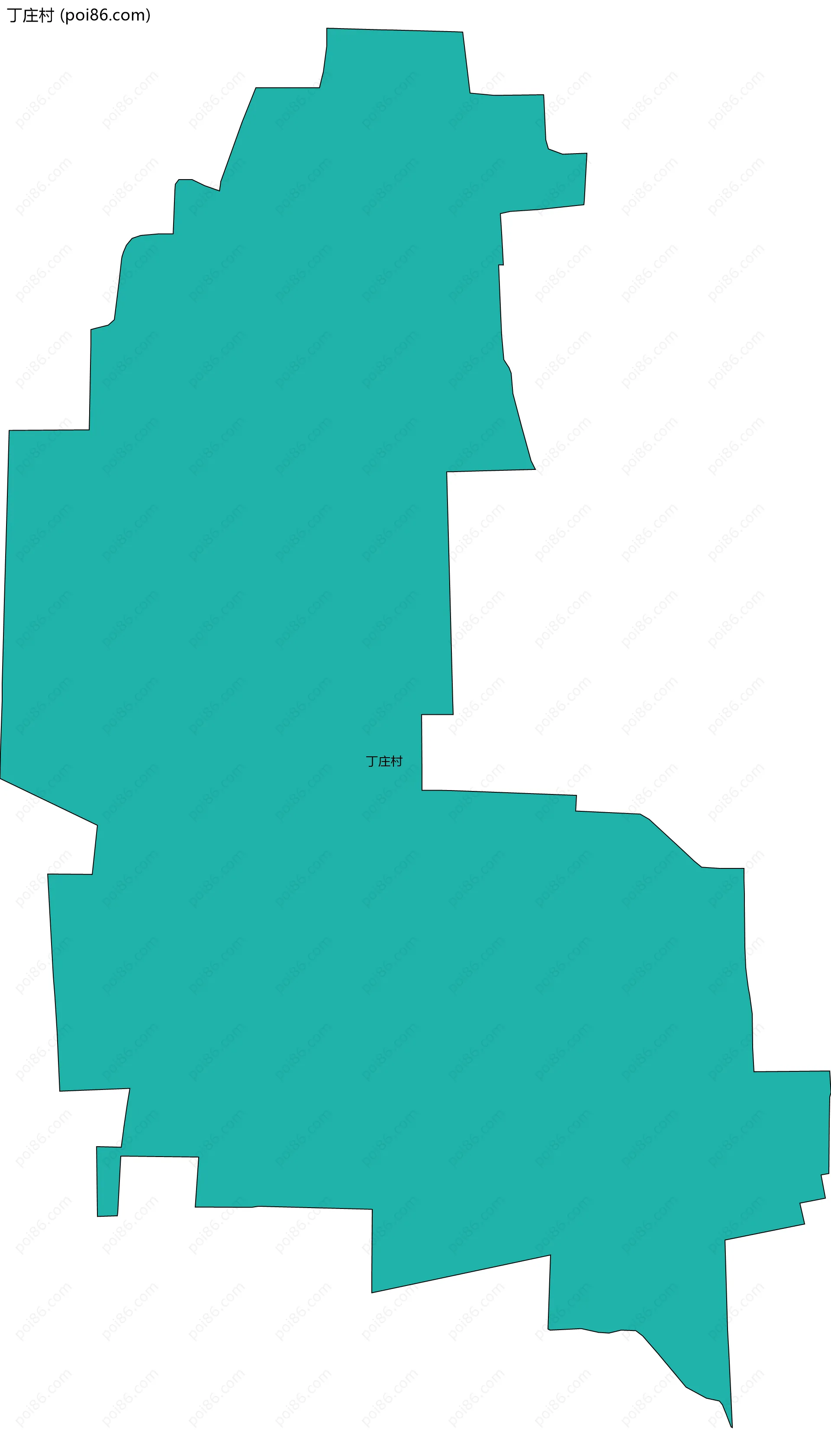 丁庄村边界地图