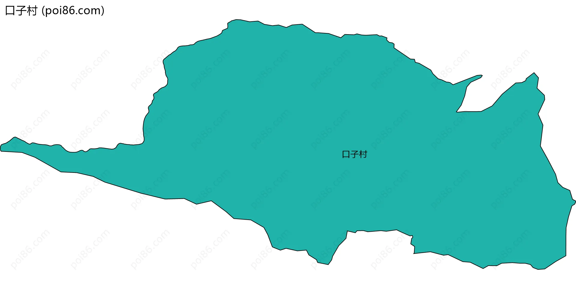 口子村边界地图