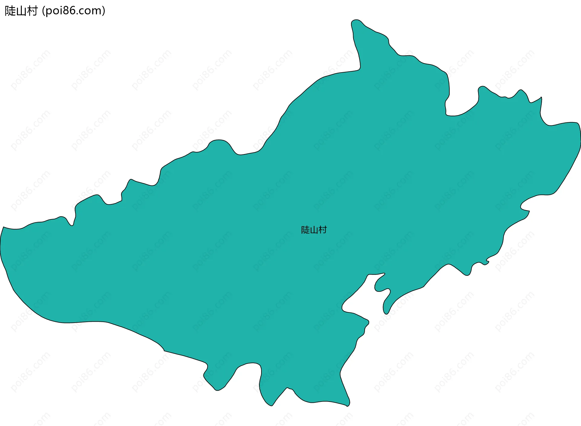 陡山村边界地图