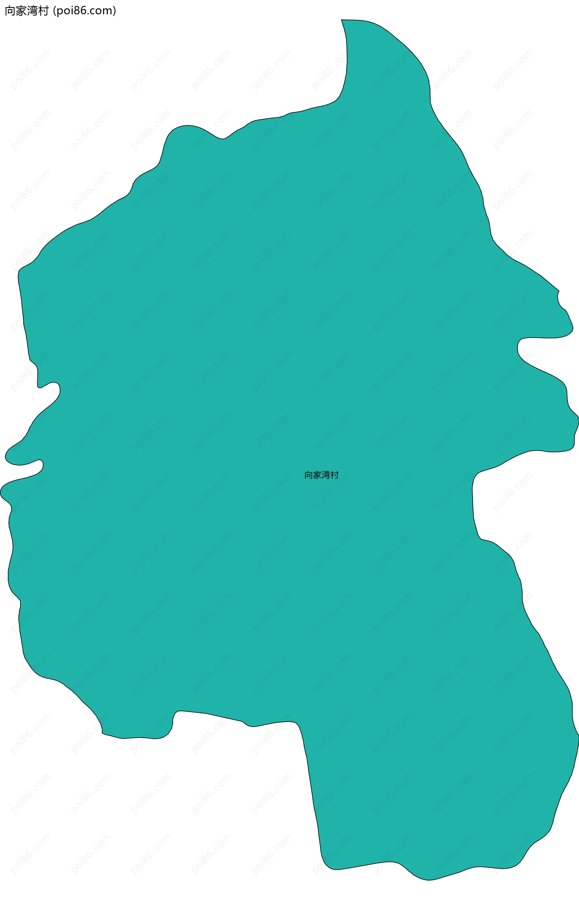 向家湾村边界地图