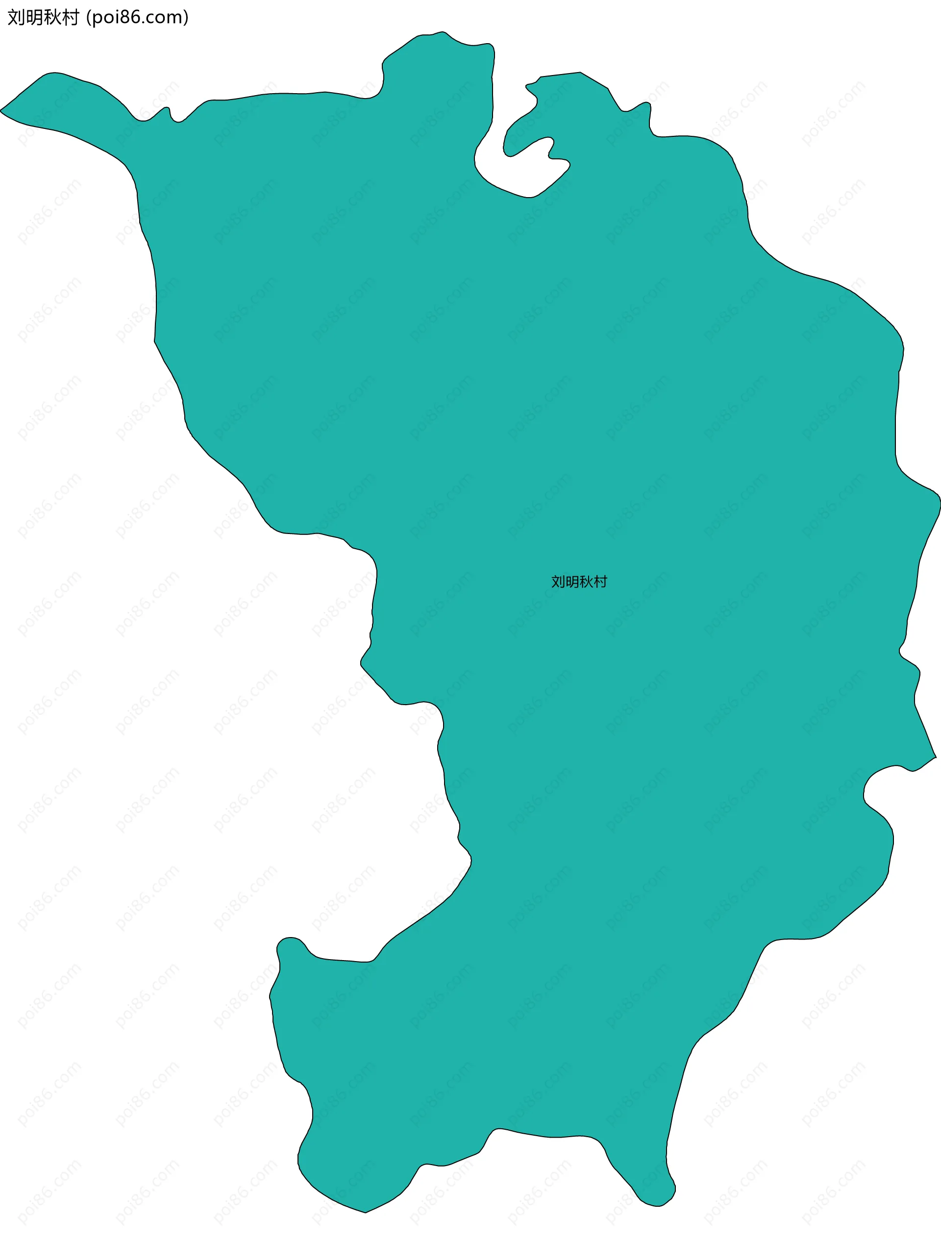 刘明秋村边界地图