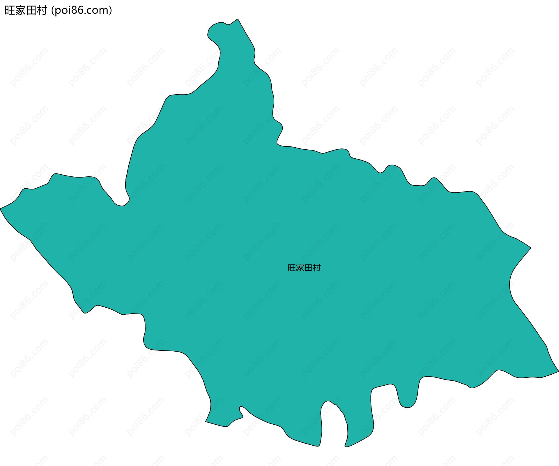 旺家田村边界地图
