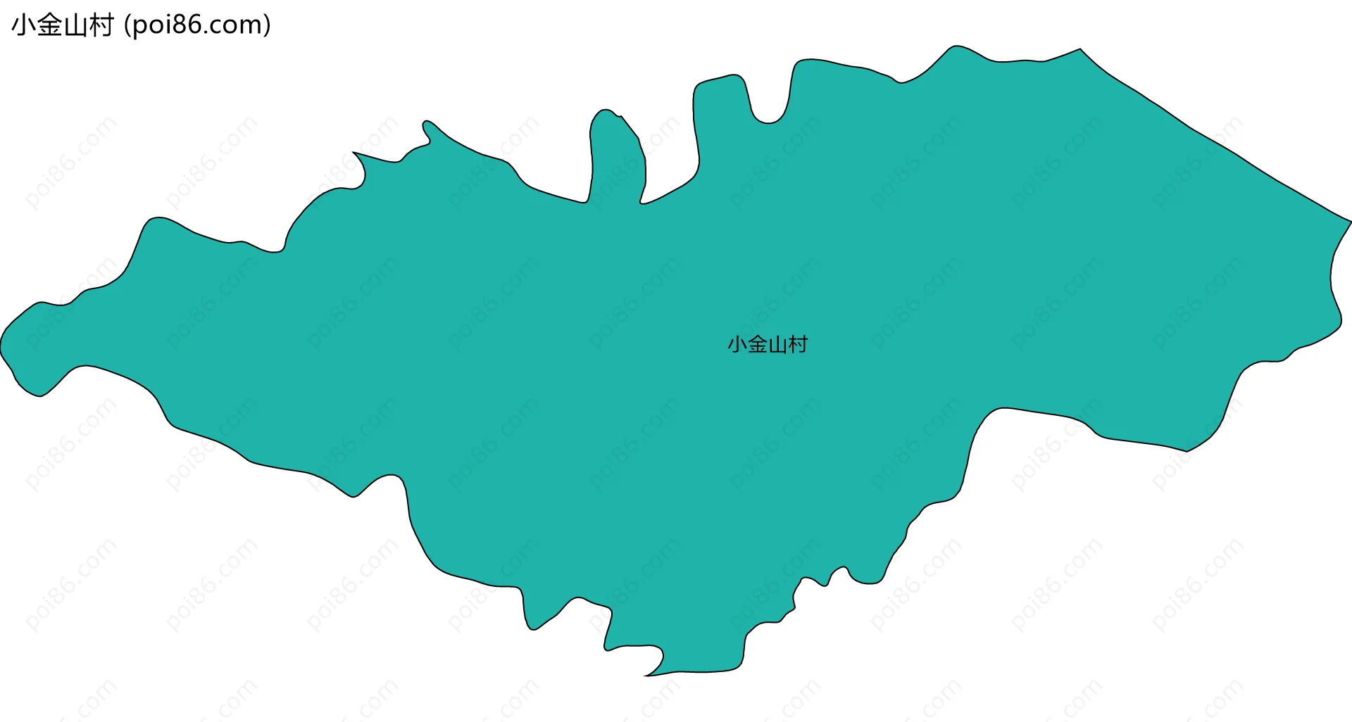 小金山村边界地图