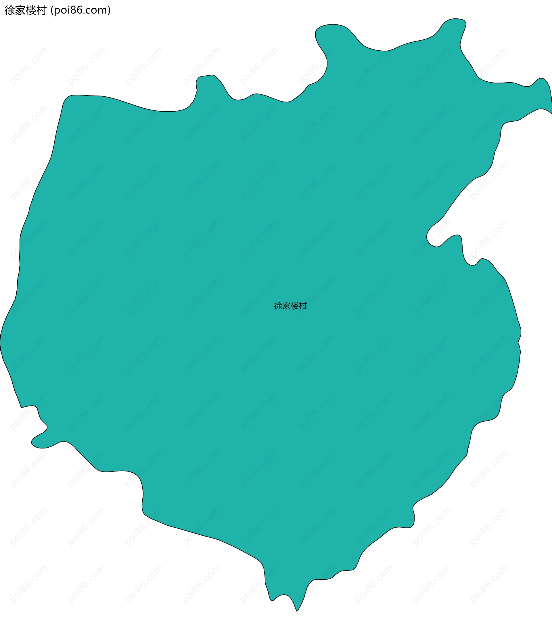 徐家楼村边界地图