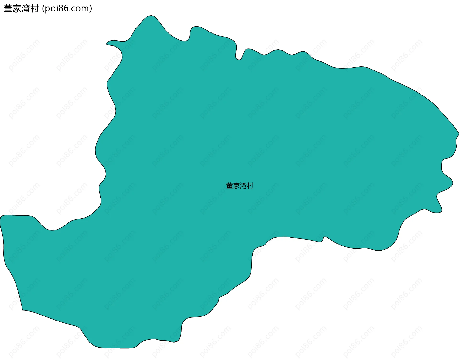 董家湾村边界地图