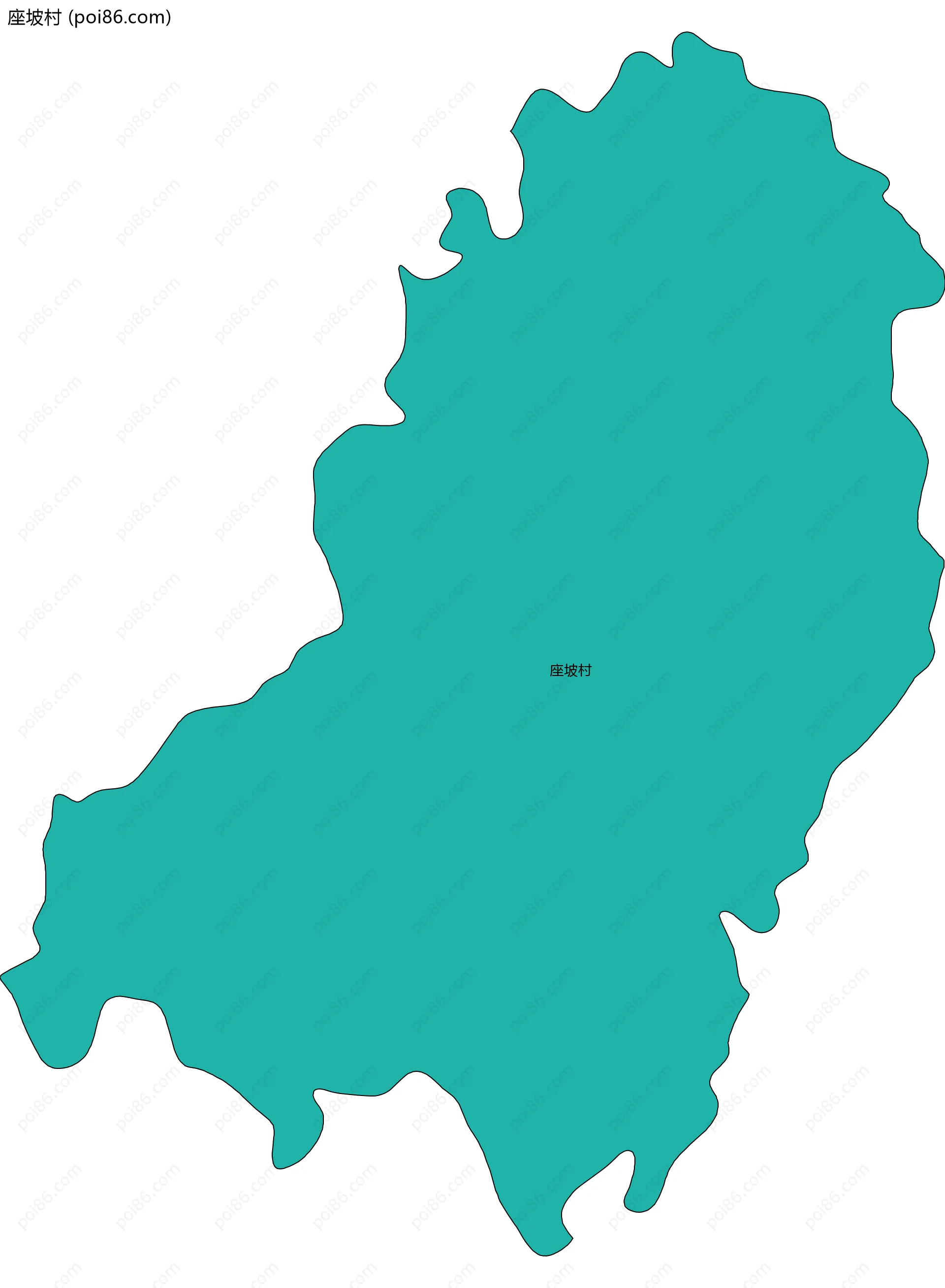 座坡村边界地图