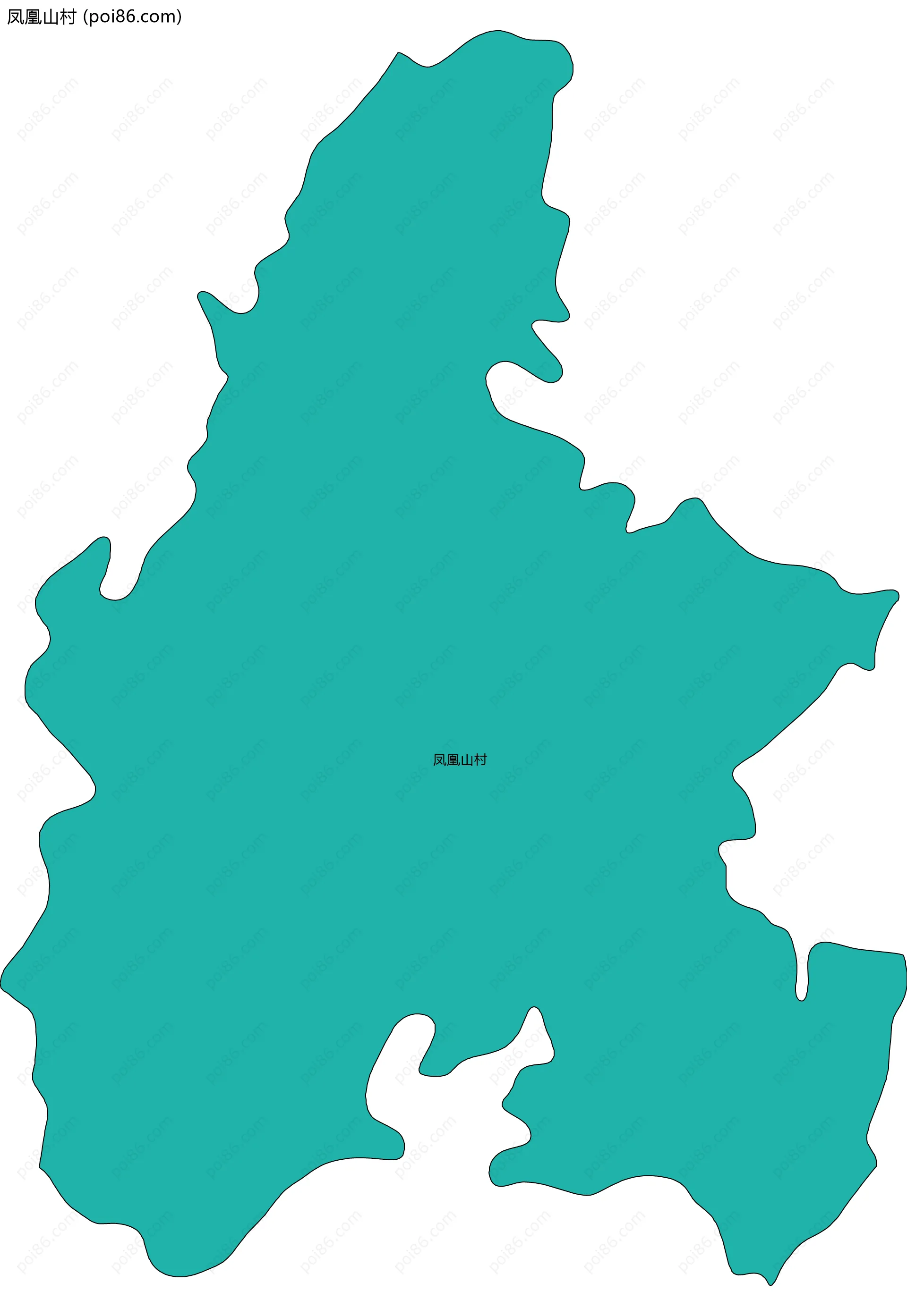 凤凰山村边界地图