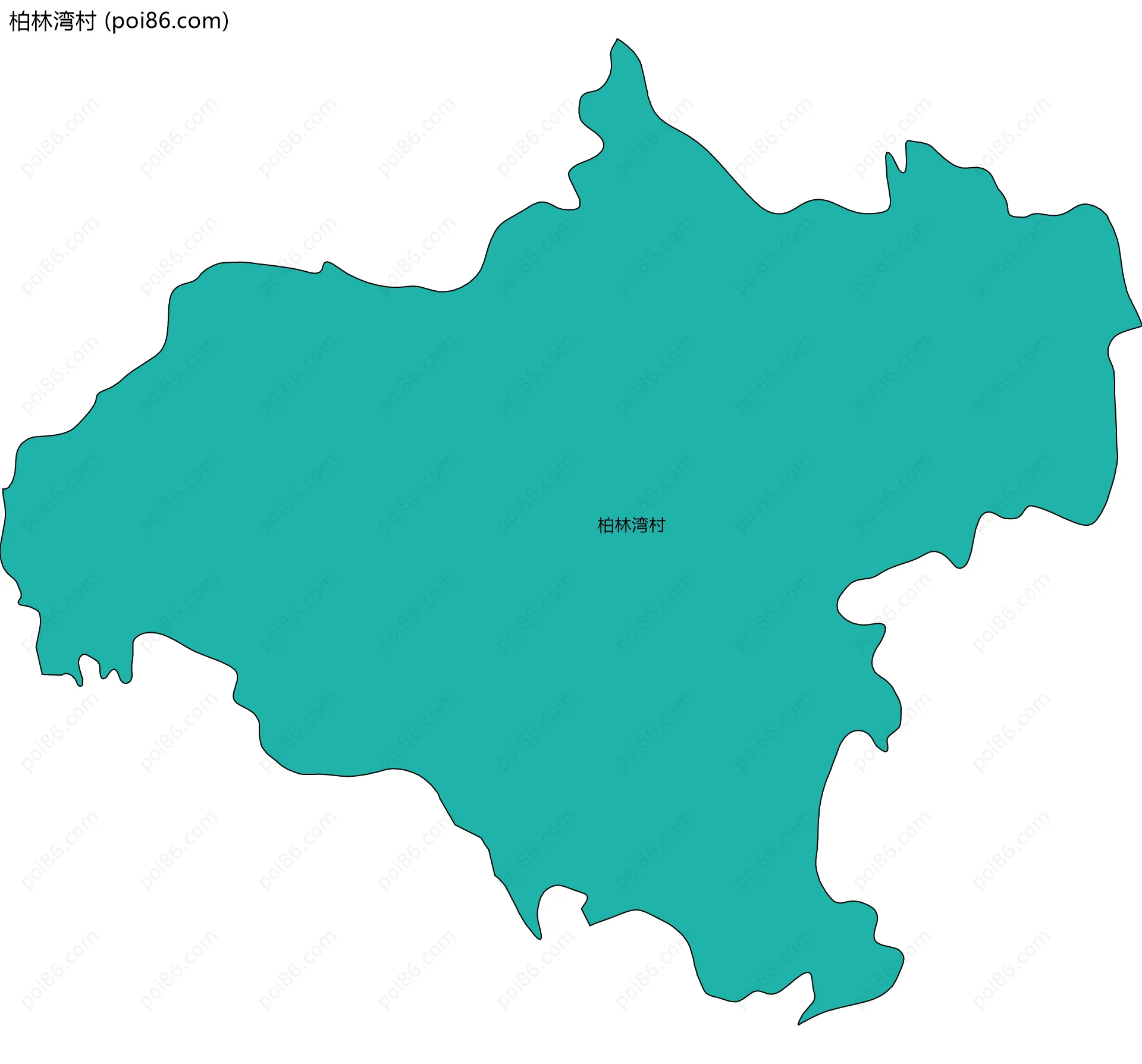 柏林湾村边界地图