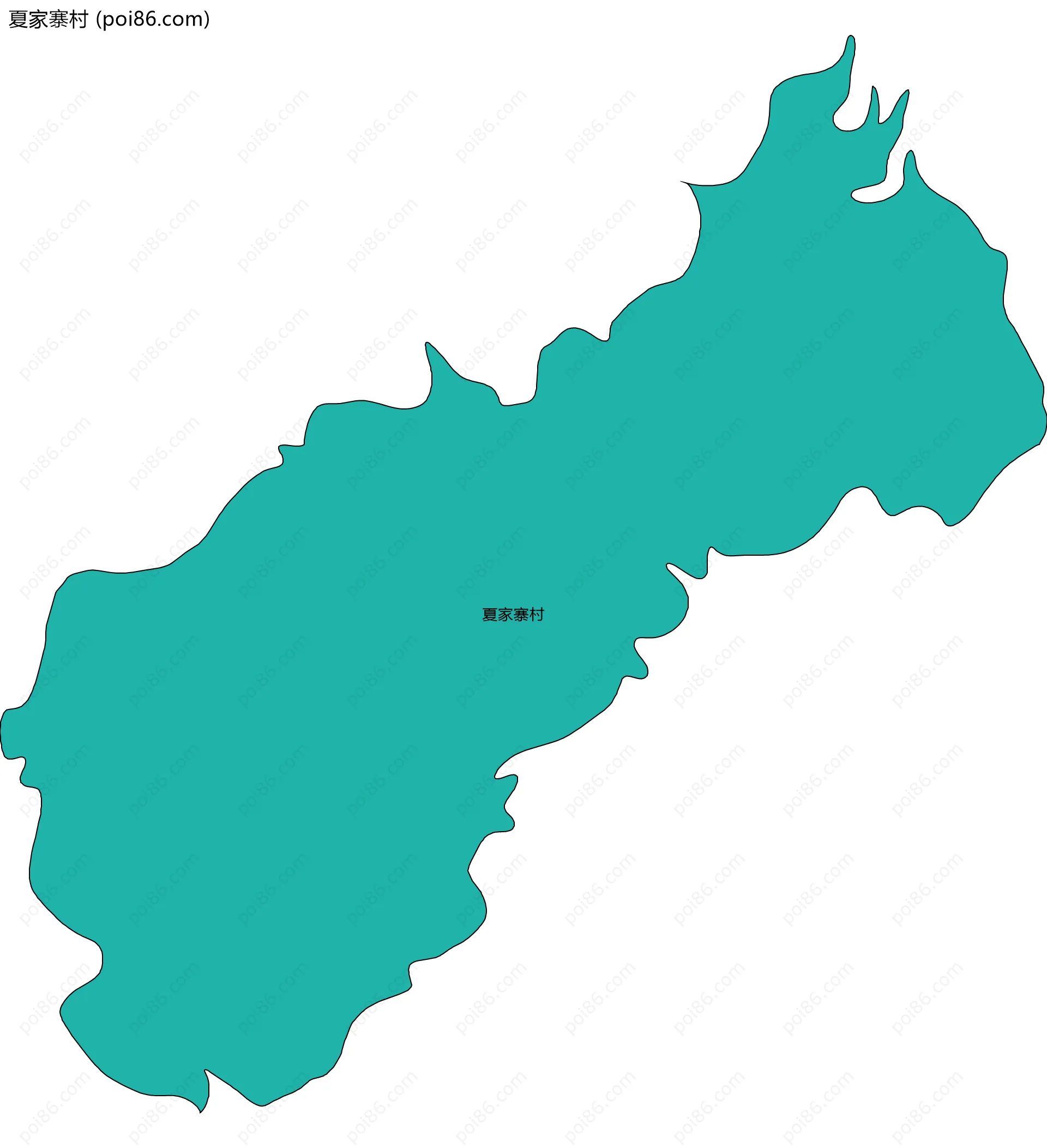 夏家寨村边界地图