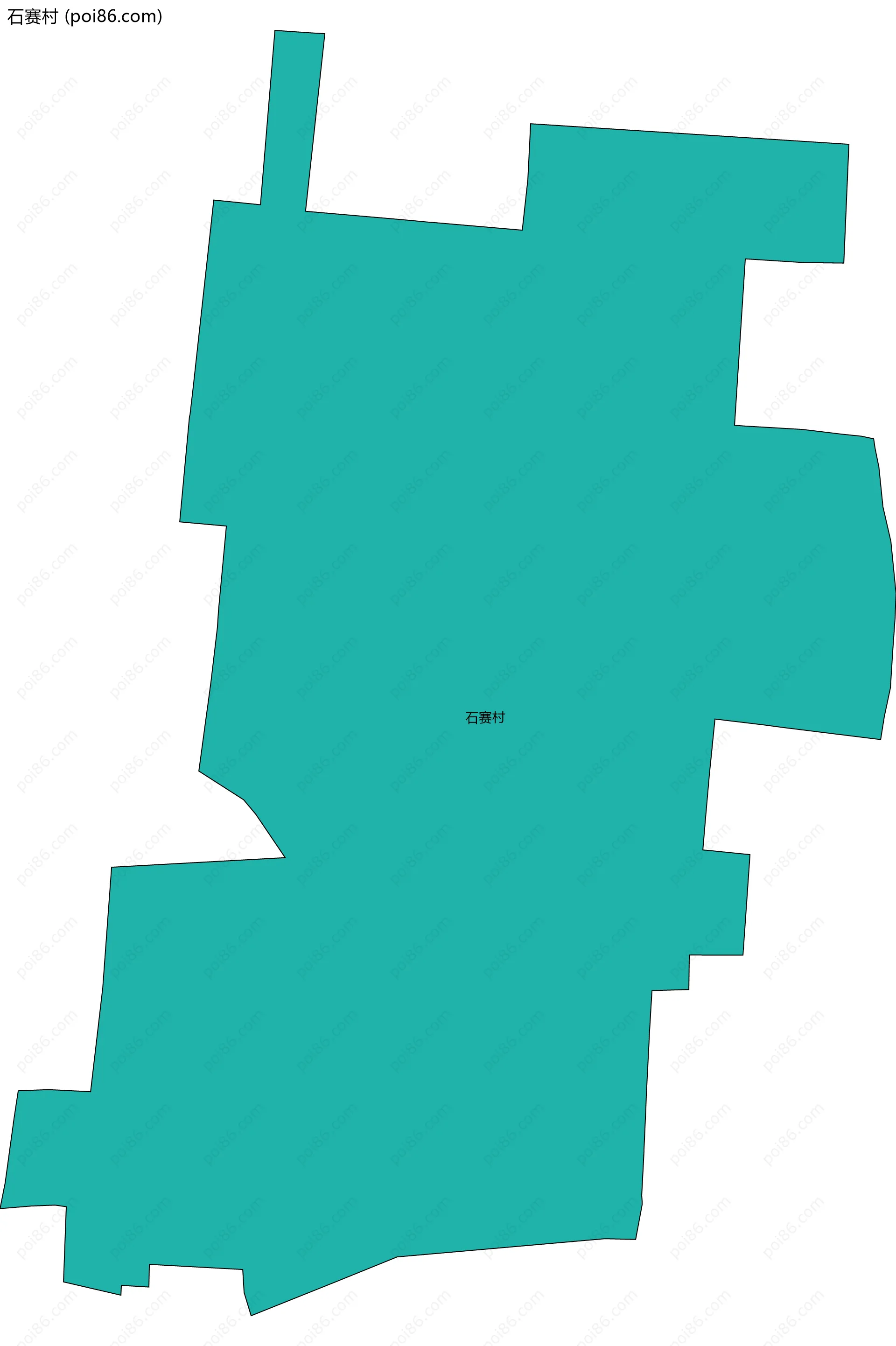 石赛村边界地图