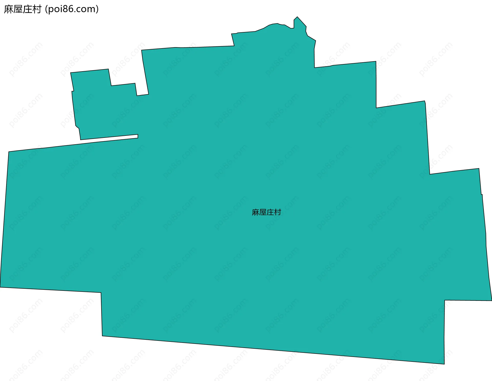 麻屋庄村边界地图
