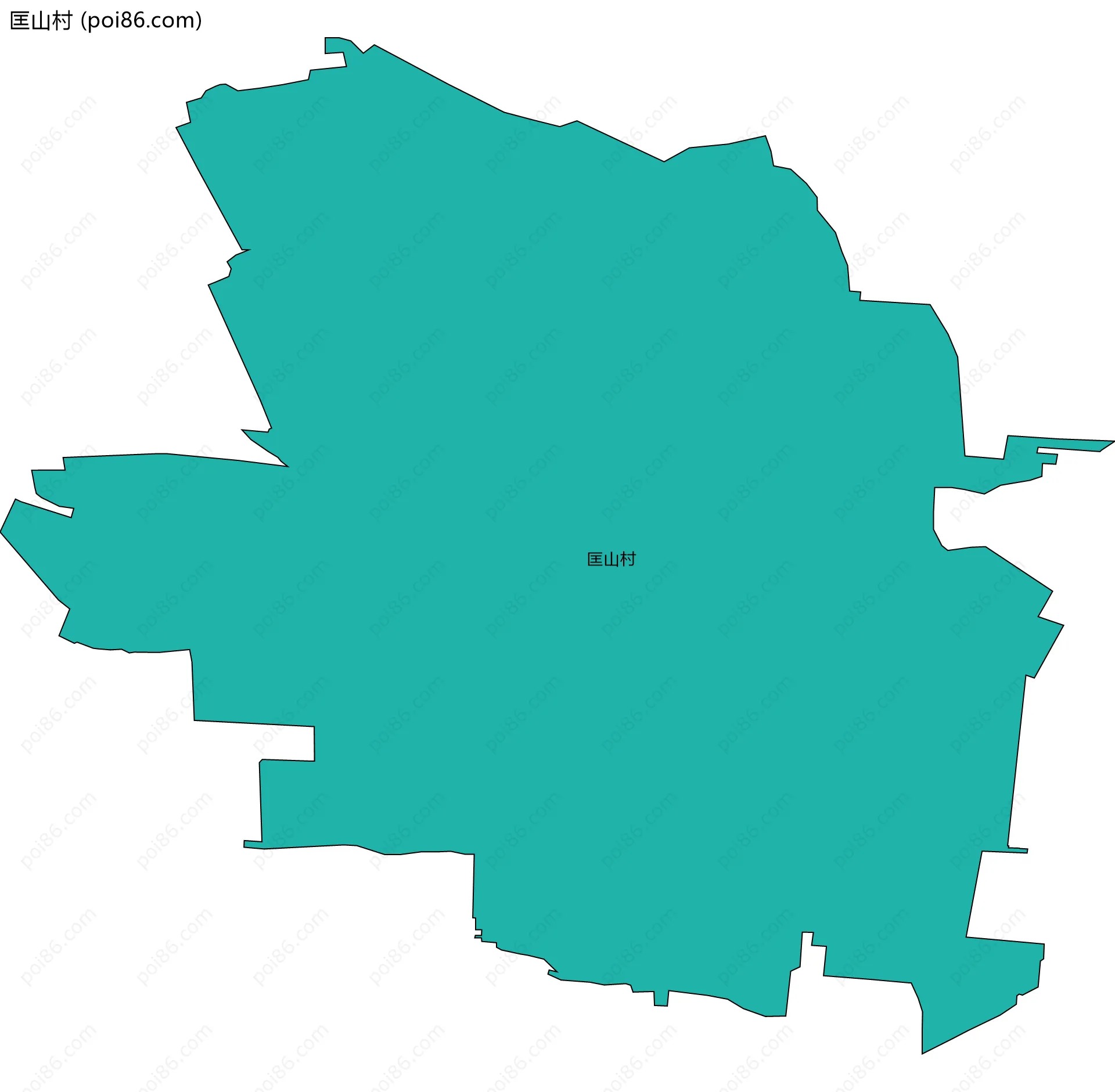 匡山村边界地图