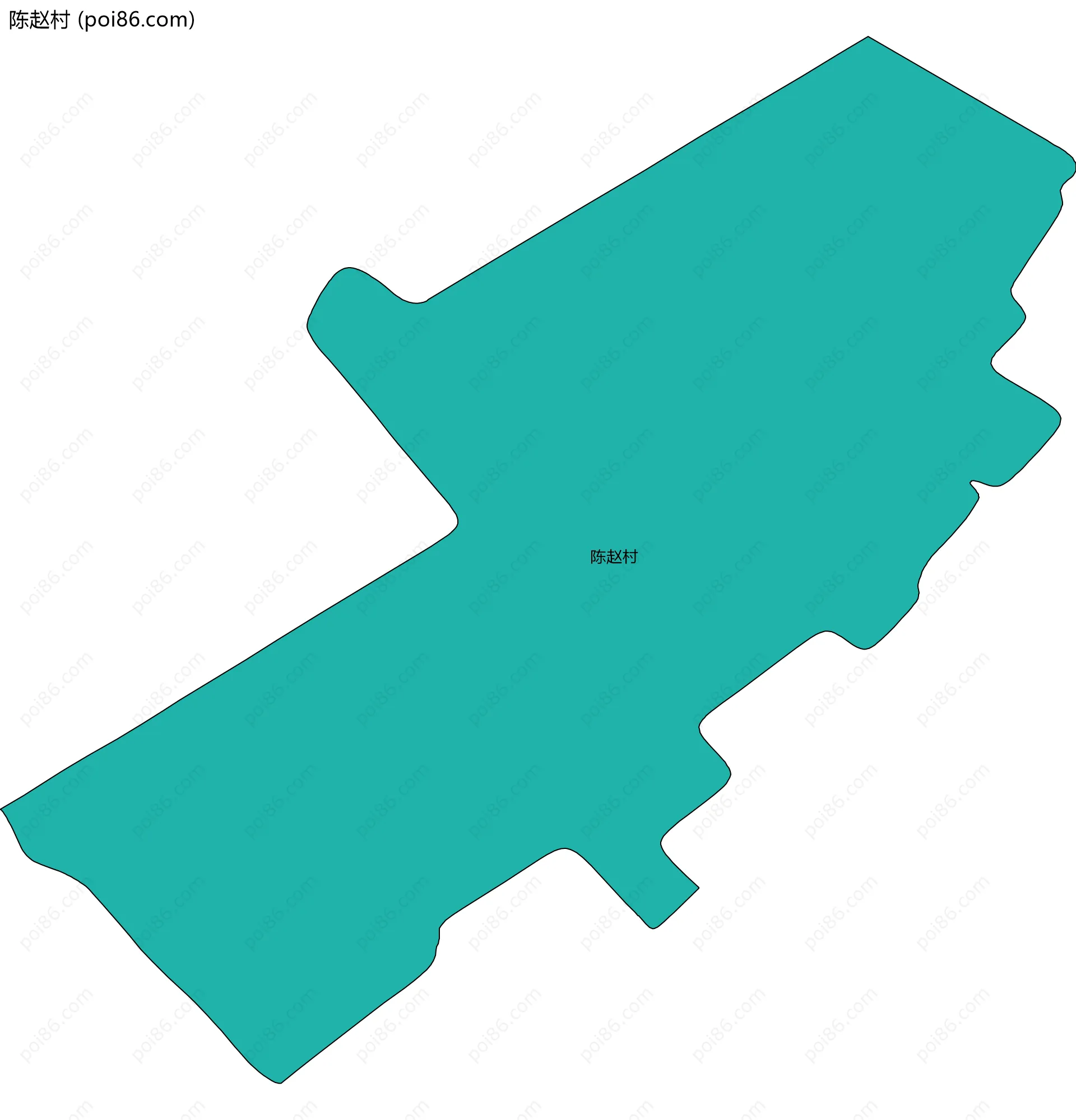 陈赵村边界地图