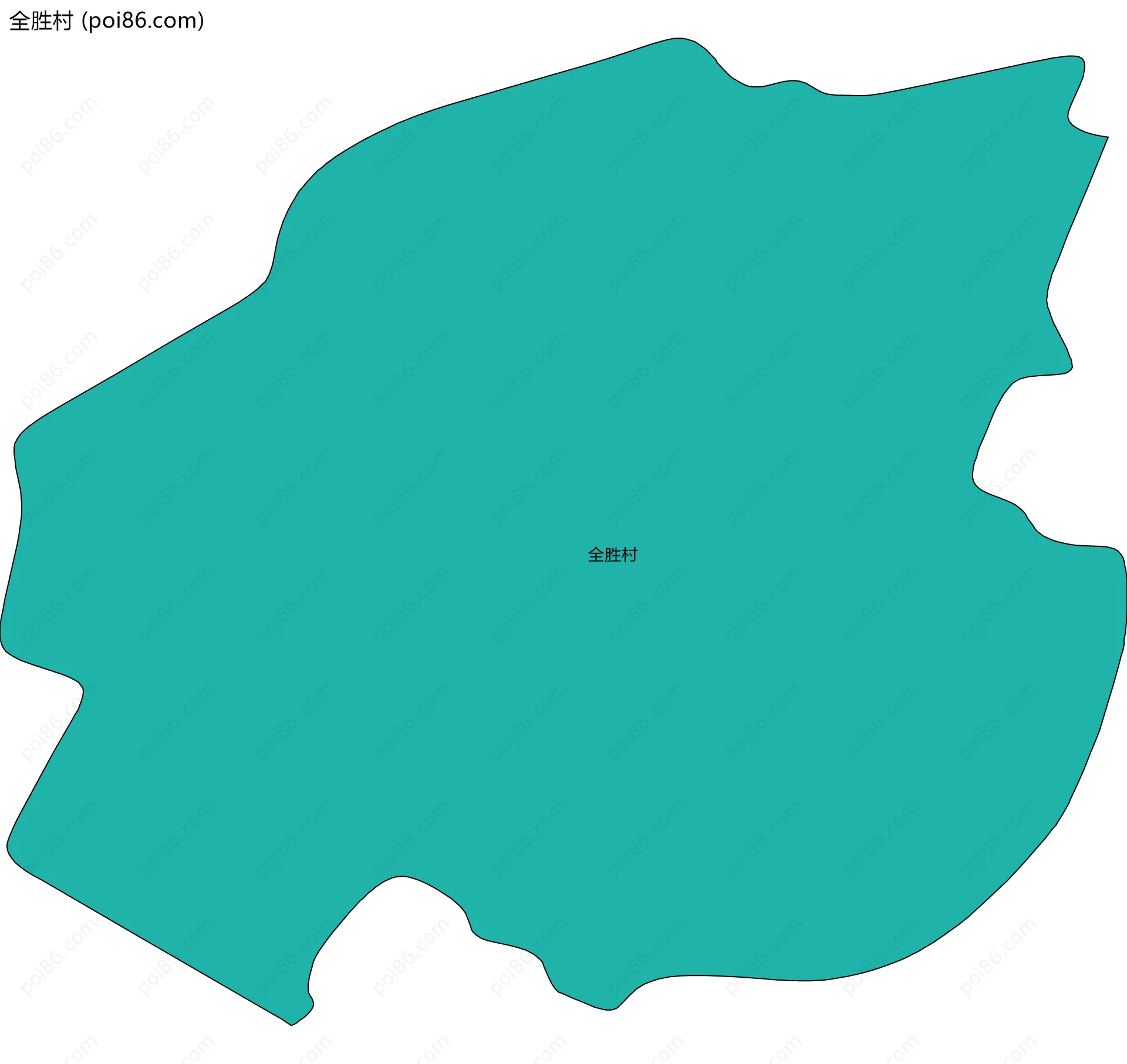 全胜村边界地图