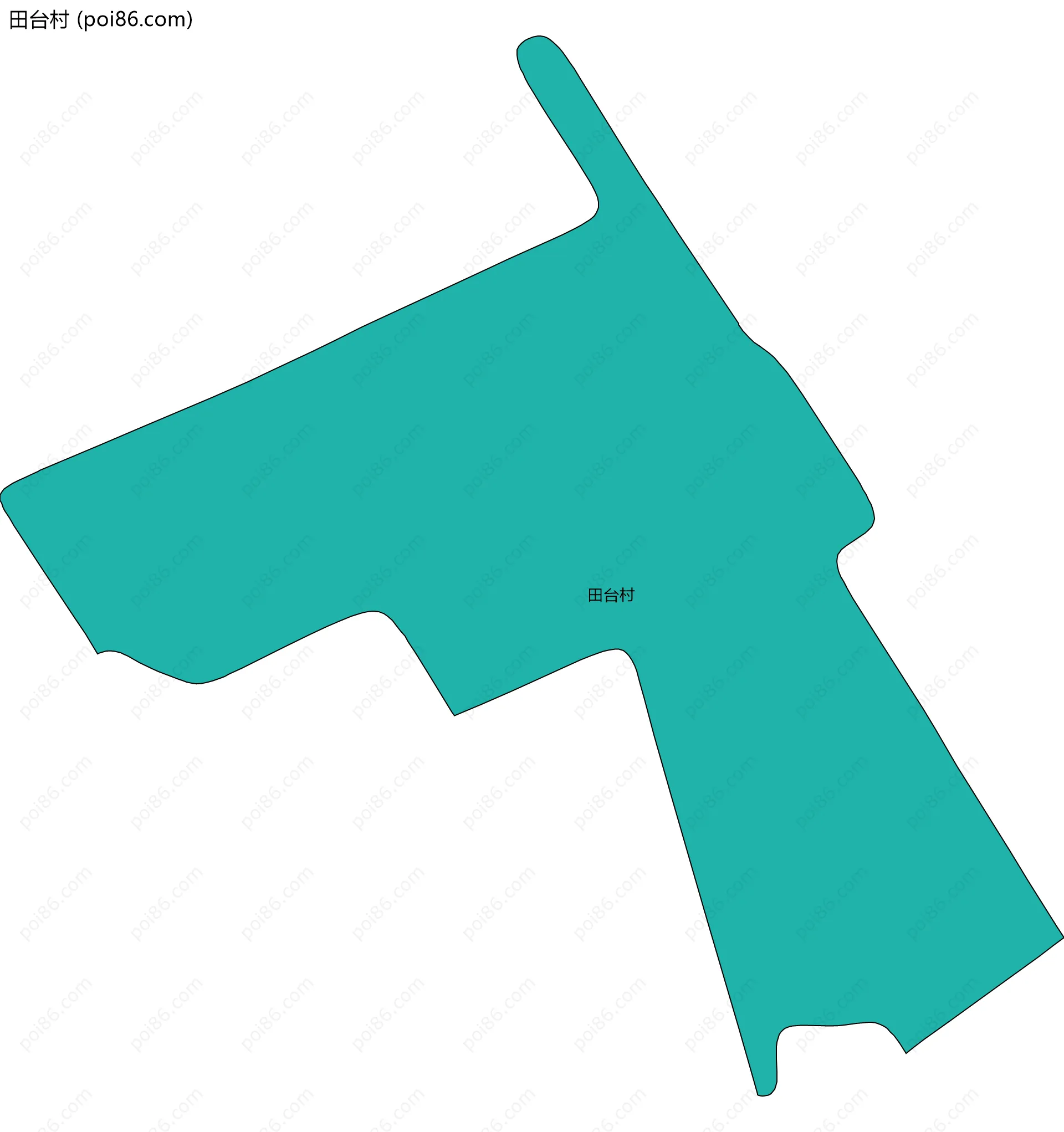 田台村边界地图