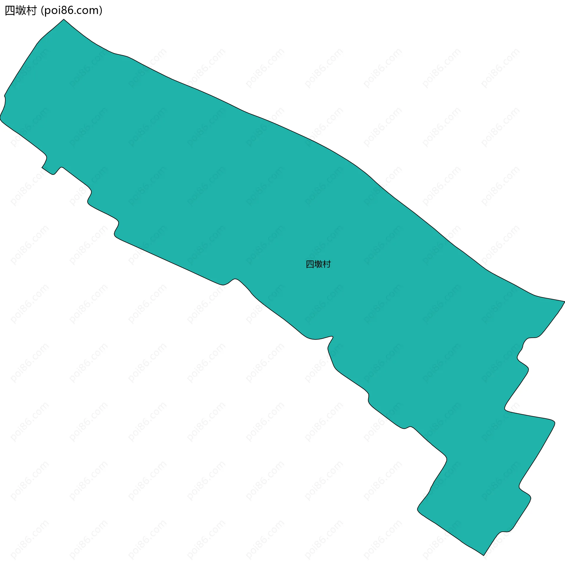 四墩村边界地图