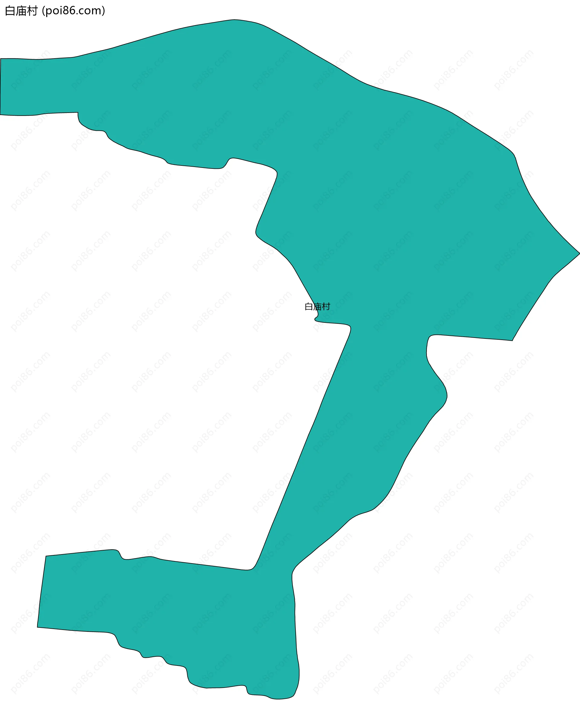 白庙村边界地图