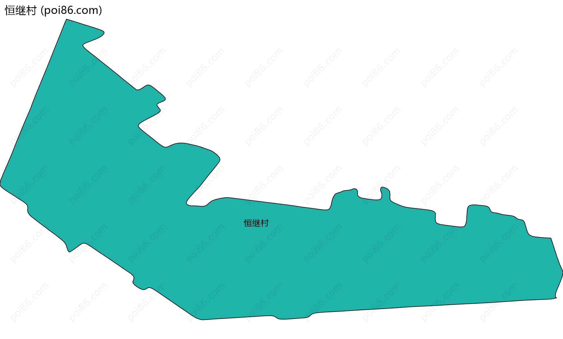 恒继村边界地图