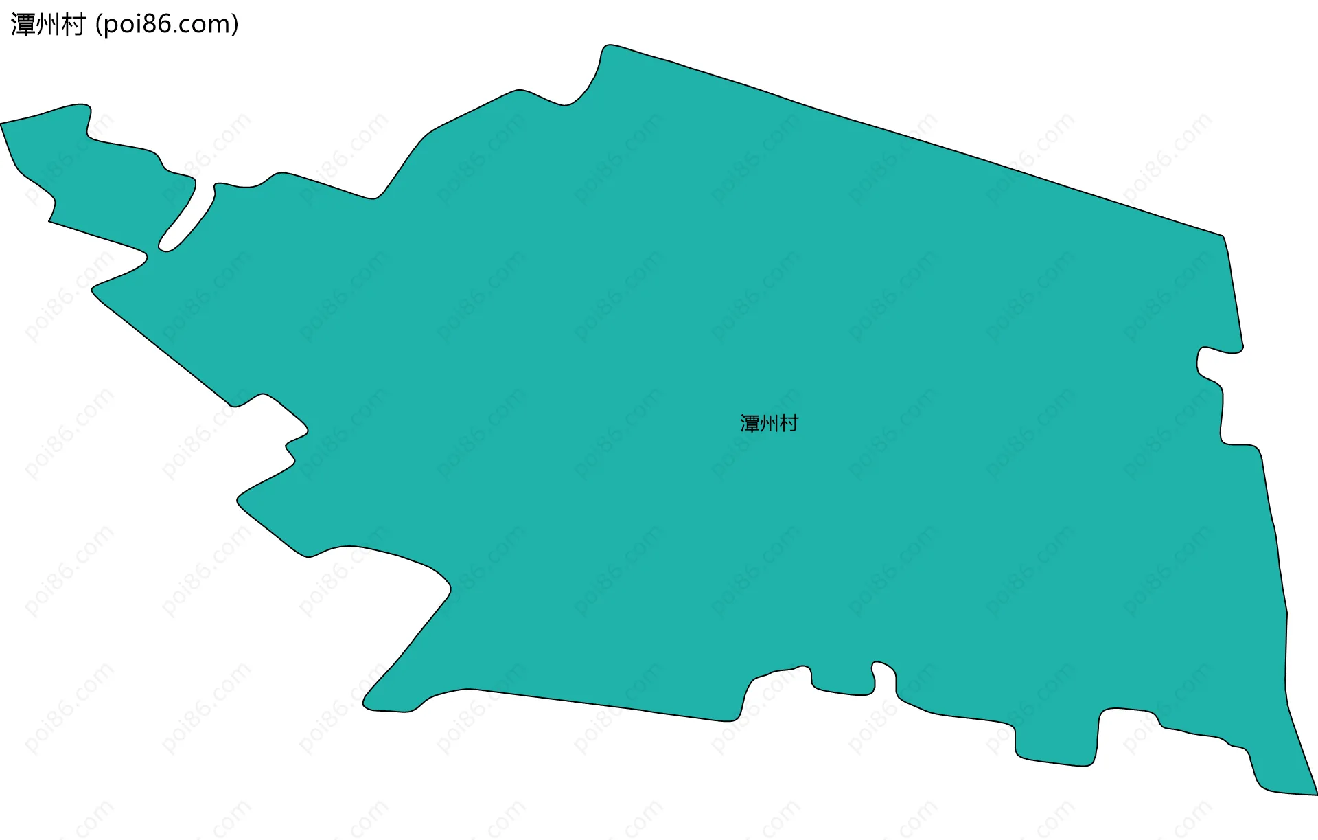 潭州村边界地图