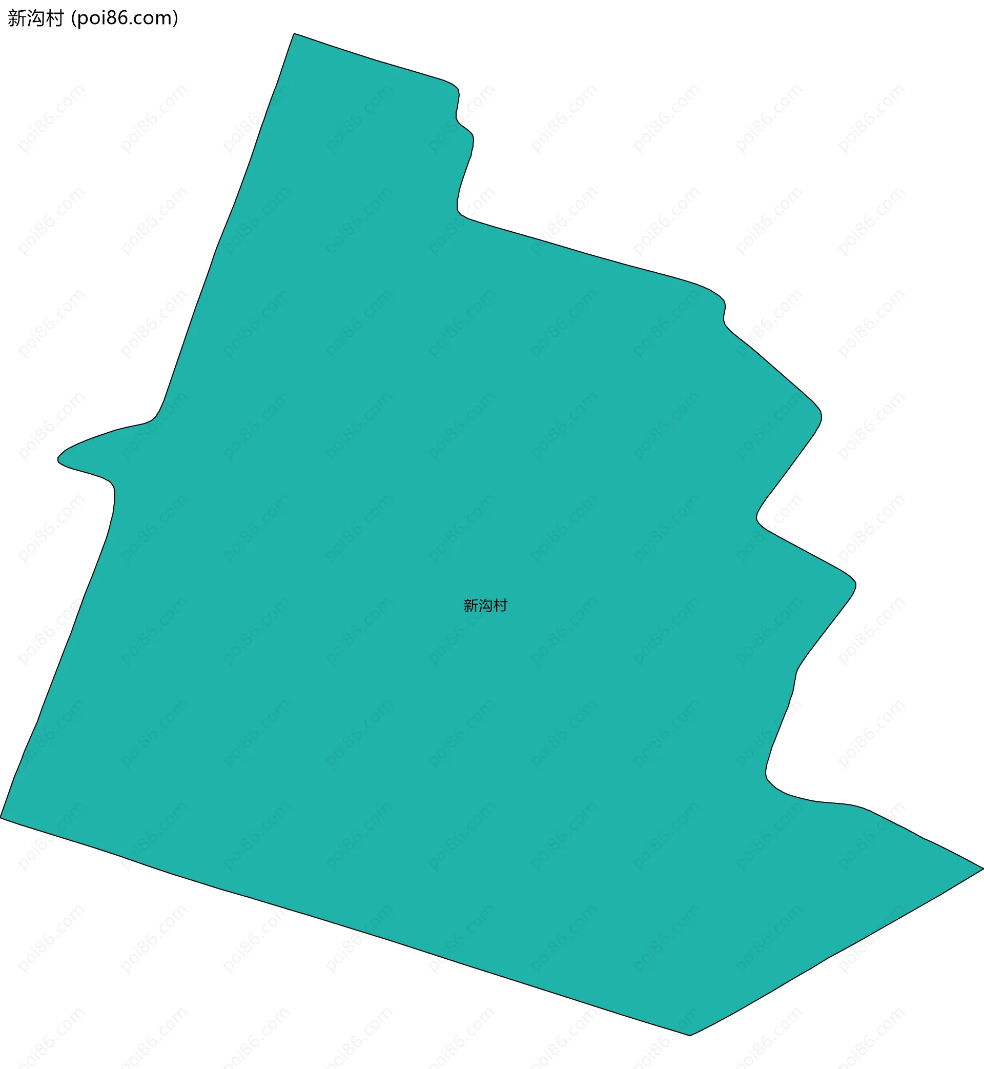 新沟村边界地图