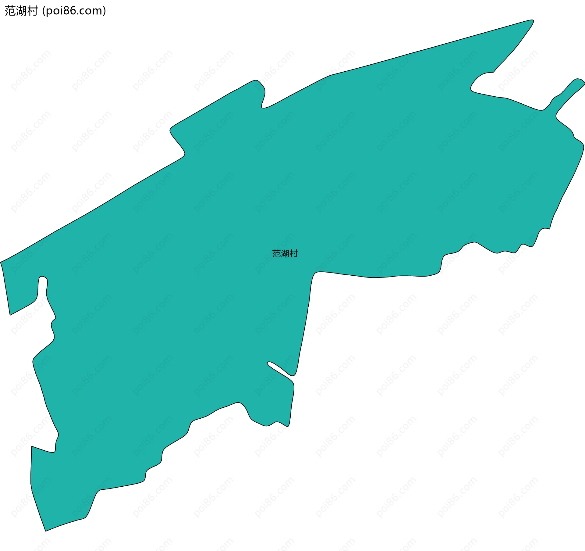 范湖村边界地图