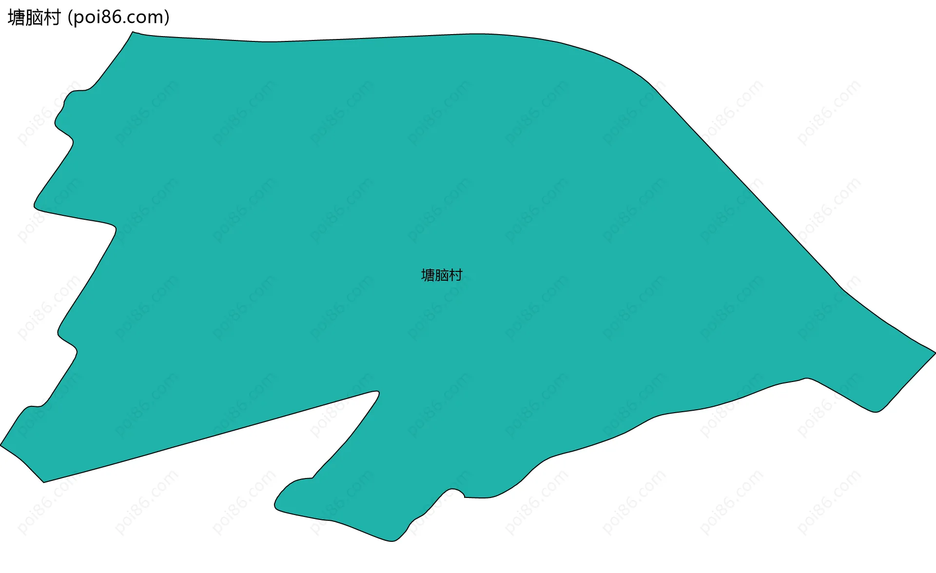 塘脑村边界地图