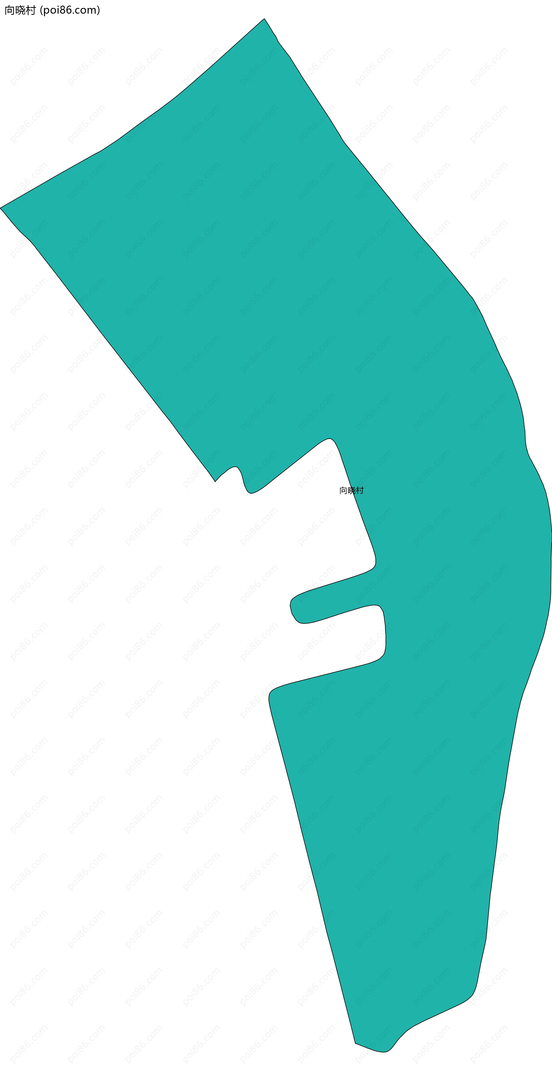 向晓村边界地图