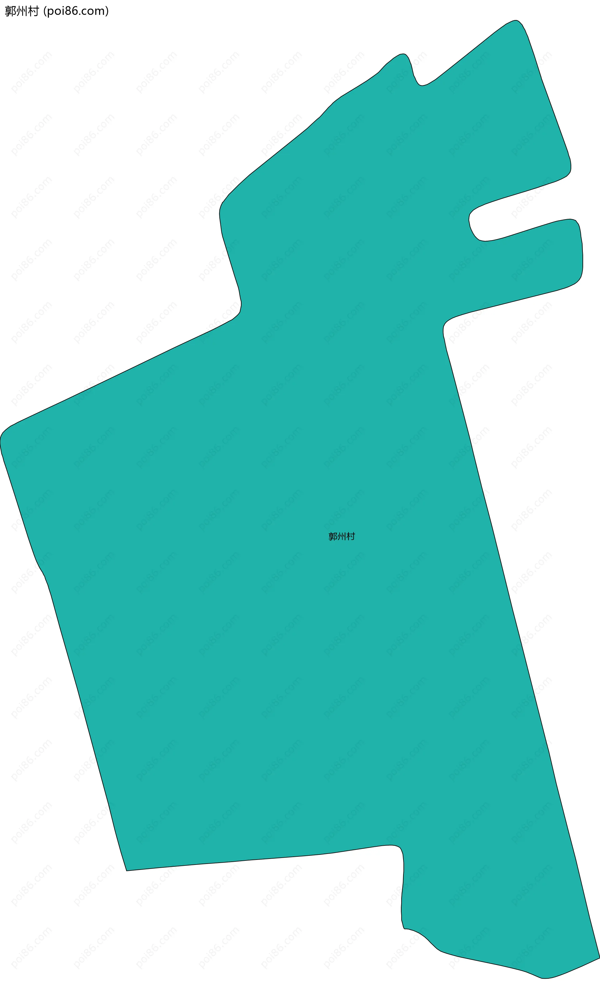 郭州村边界地图