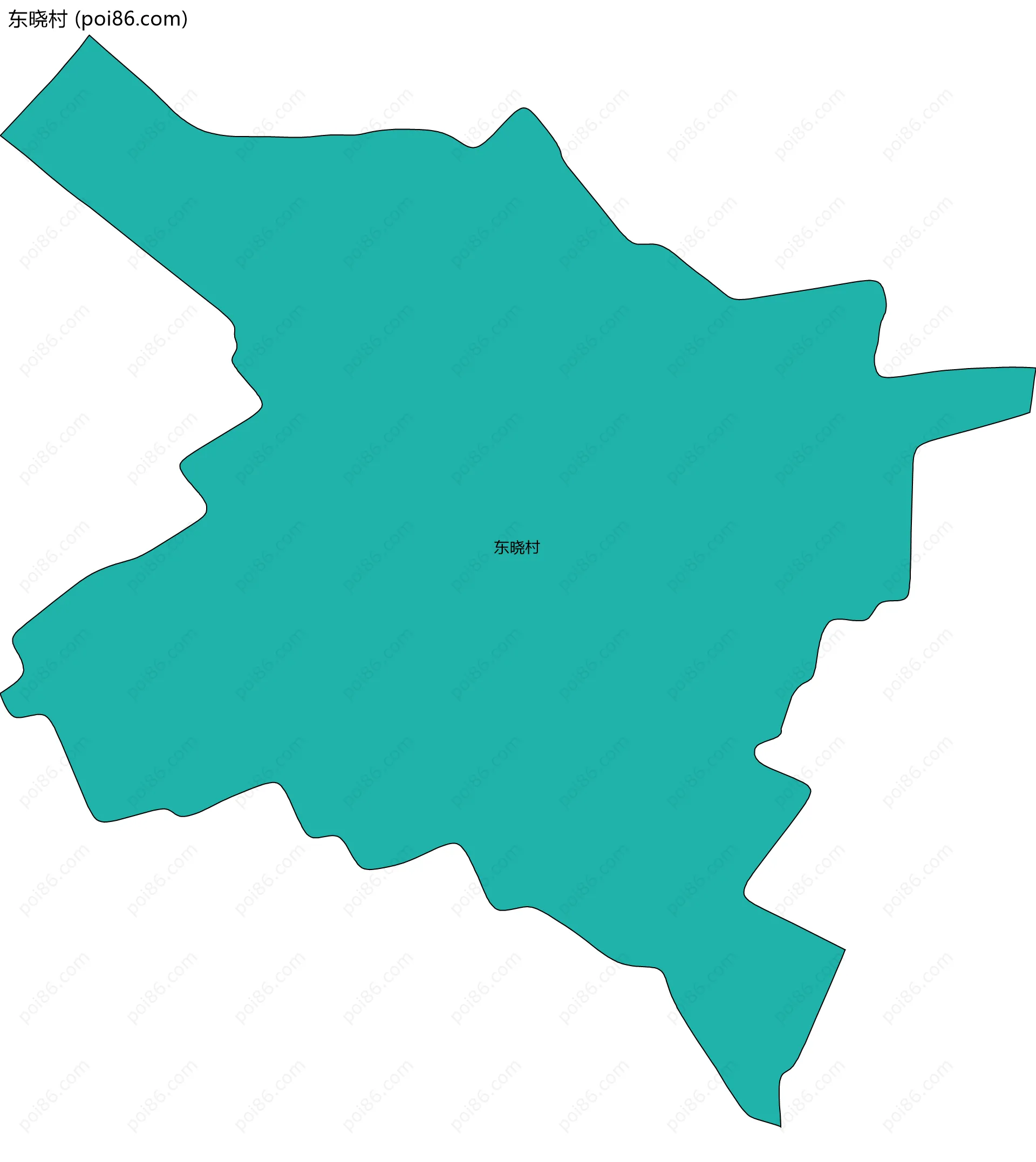 东晓村边界地图
