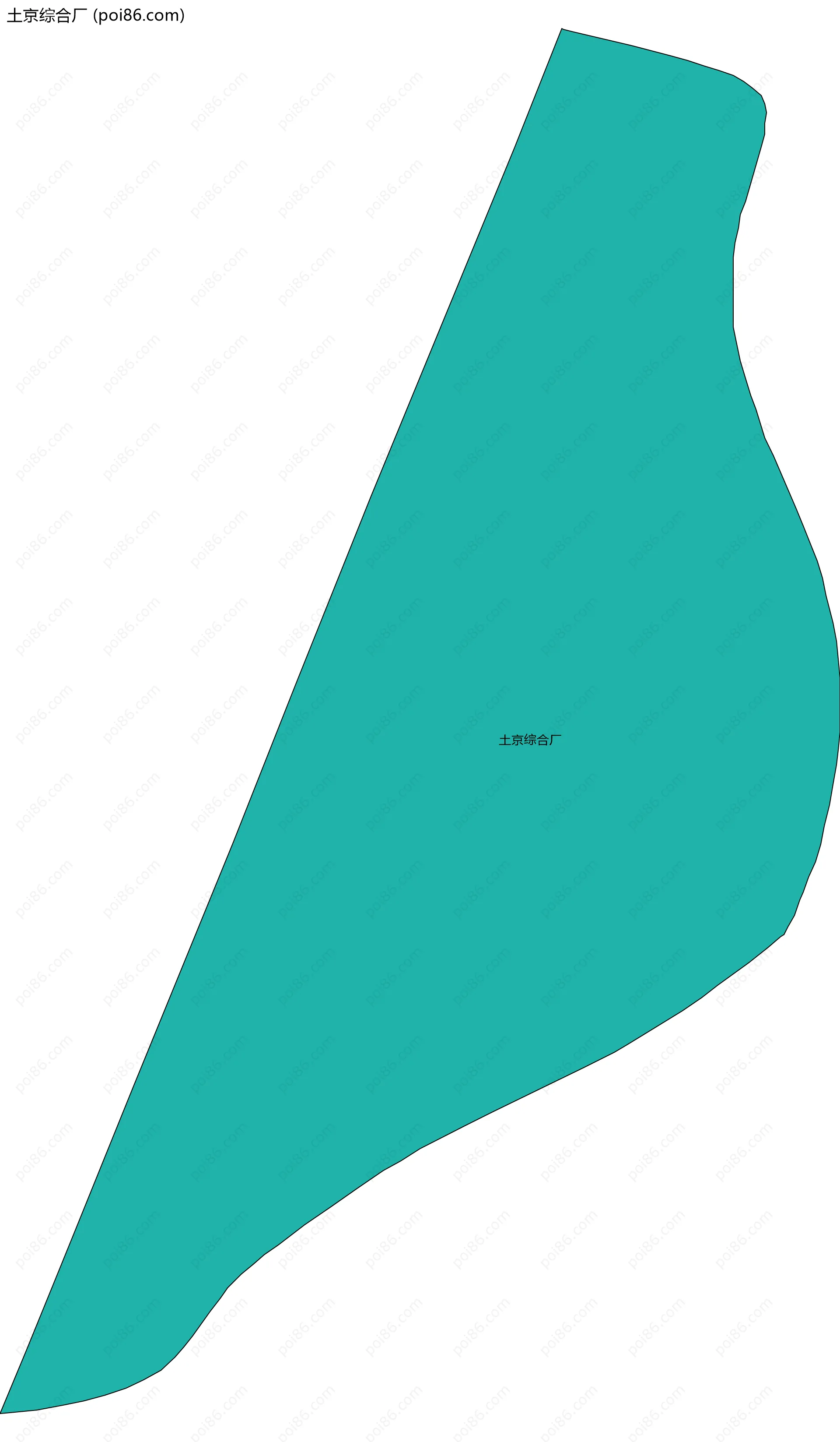 土京综合厂边界地图