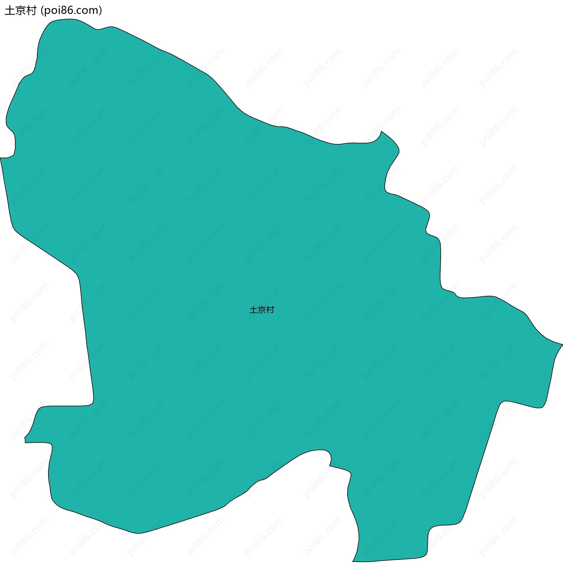 土京村边界地图