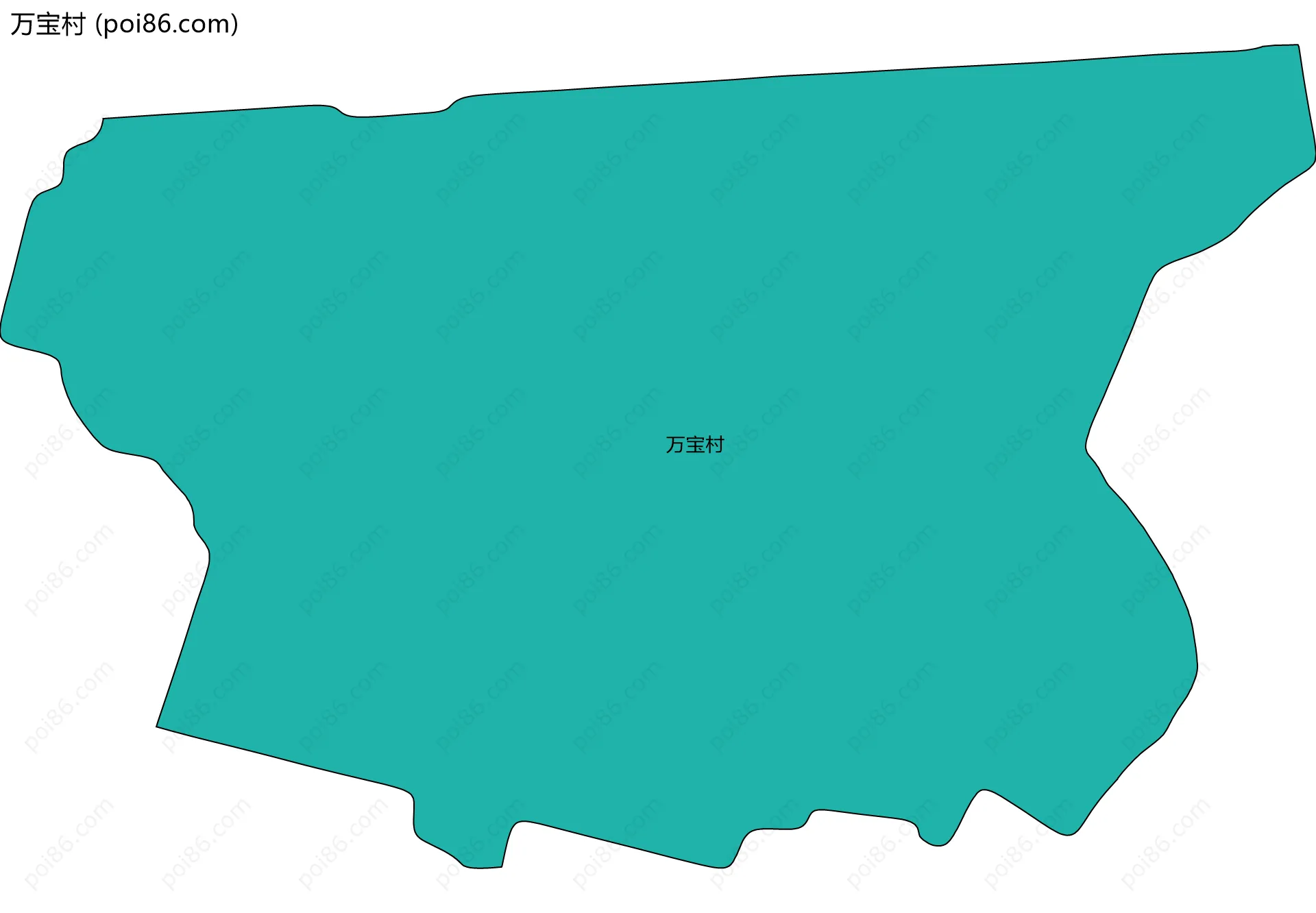 万宝村边界地图